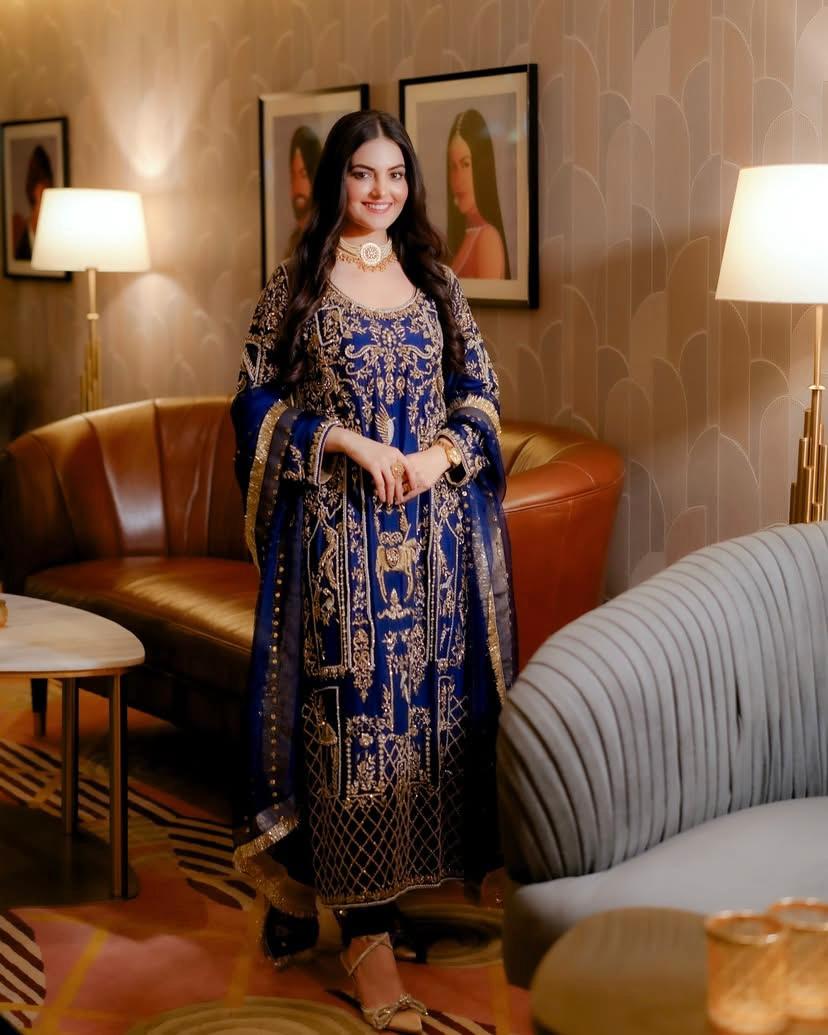 Blue Indian salwar kameez suit set Readymade dress