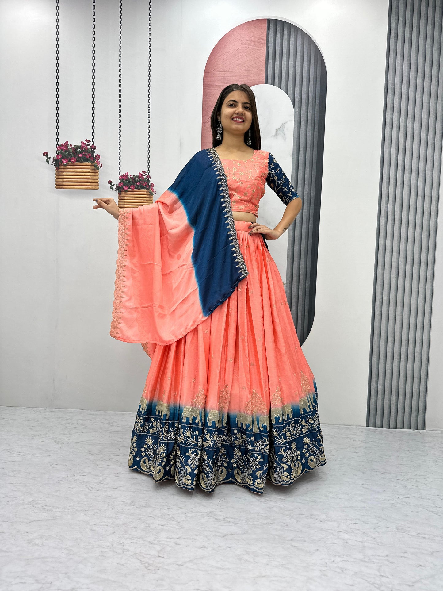Wedding lehenga choli with Dupatta Readymade Indian Dress