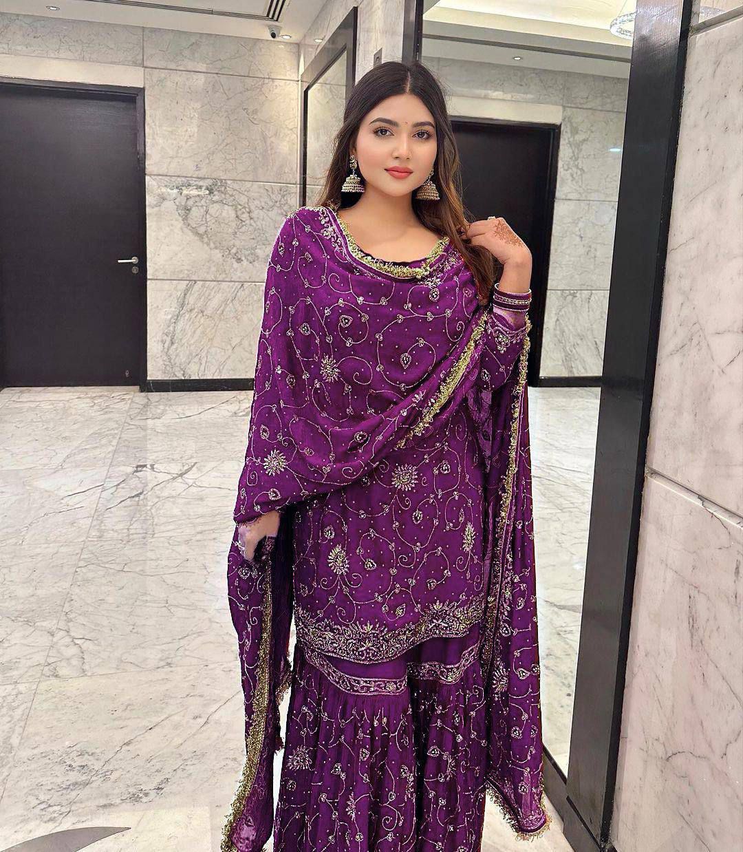 Sharara Suit Set Indian Dress Salwar Kameez