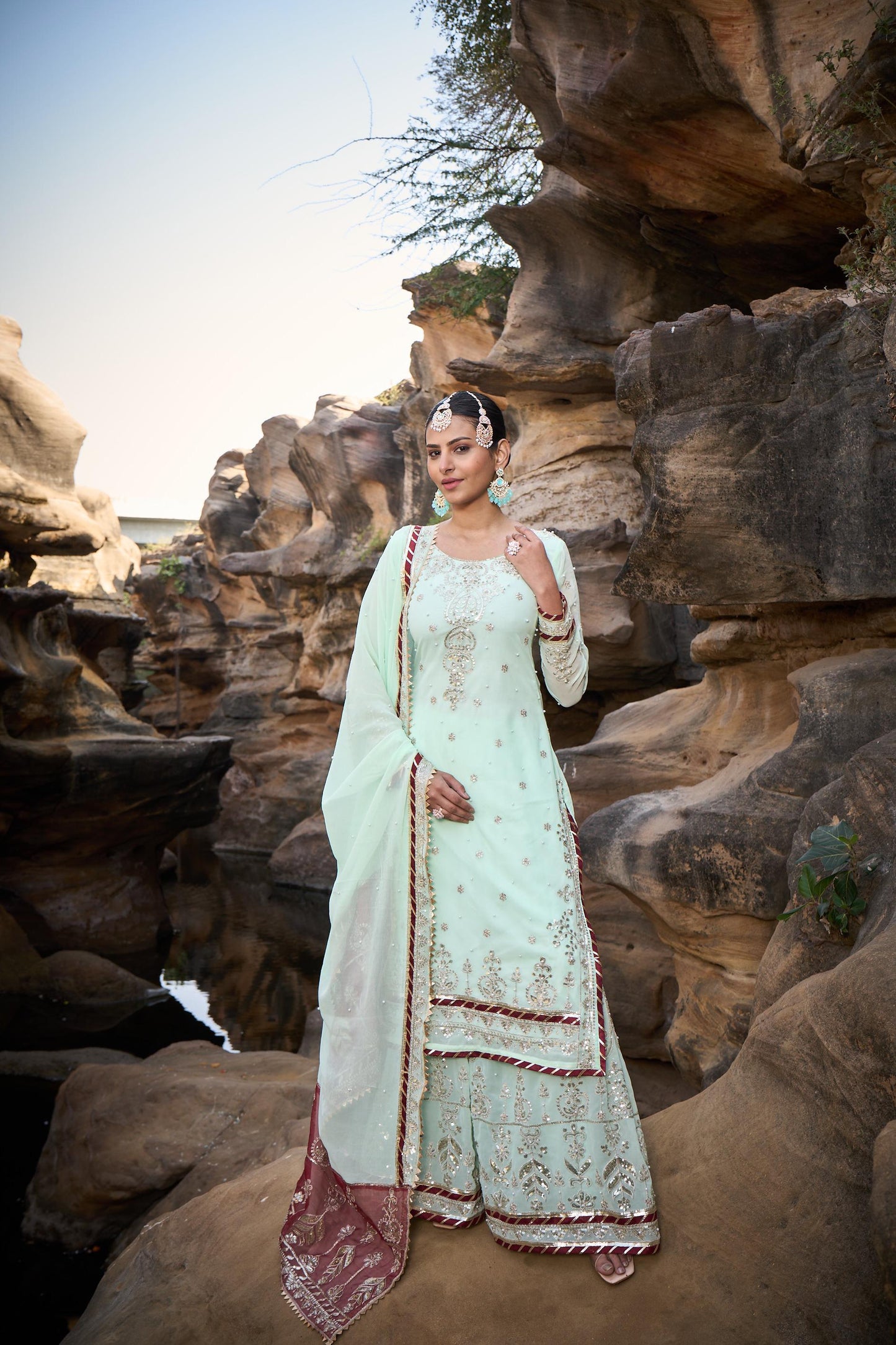 Palazzo Suit Set Indian Dress Ready to wear Salwar kameez