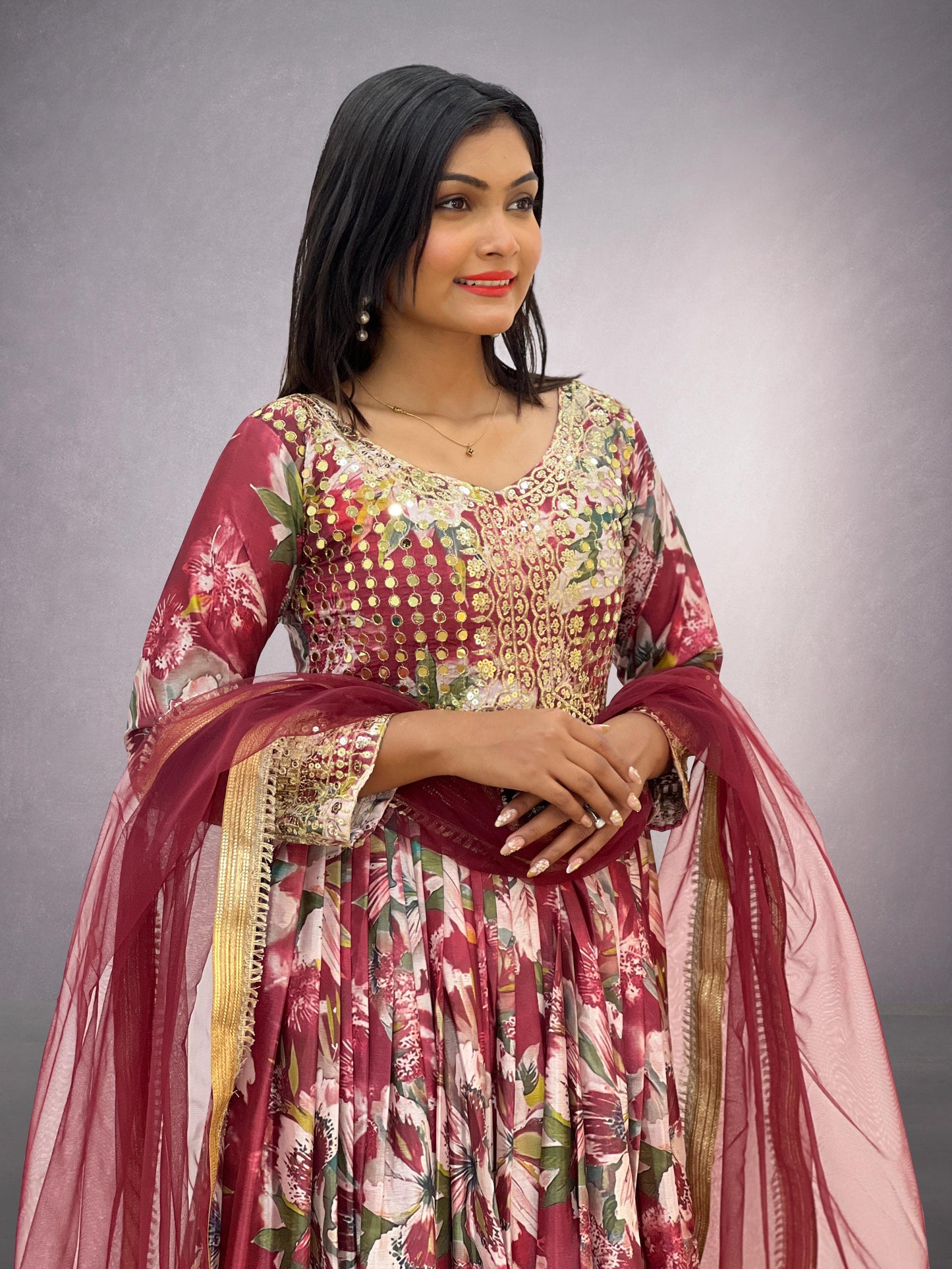 Readymade Anarkali Full Flair Salwar kameez Indian dress