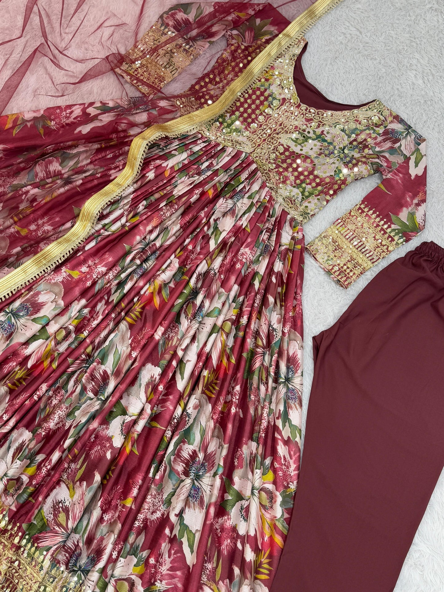 Readymade Anarkali Full Flair Salwar kameez Indian dress