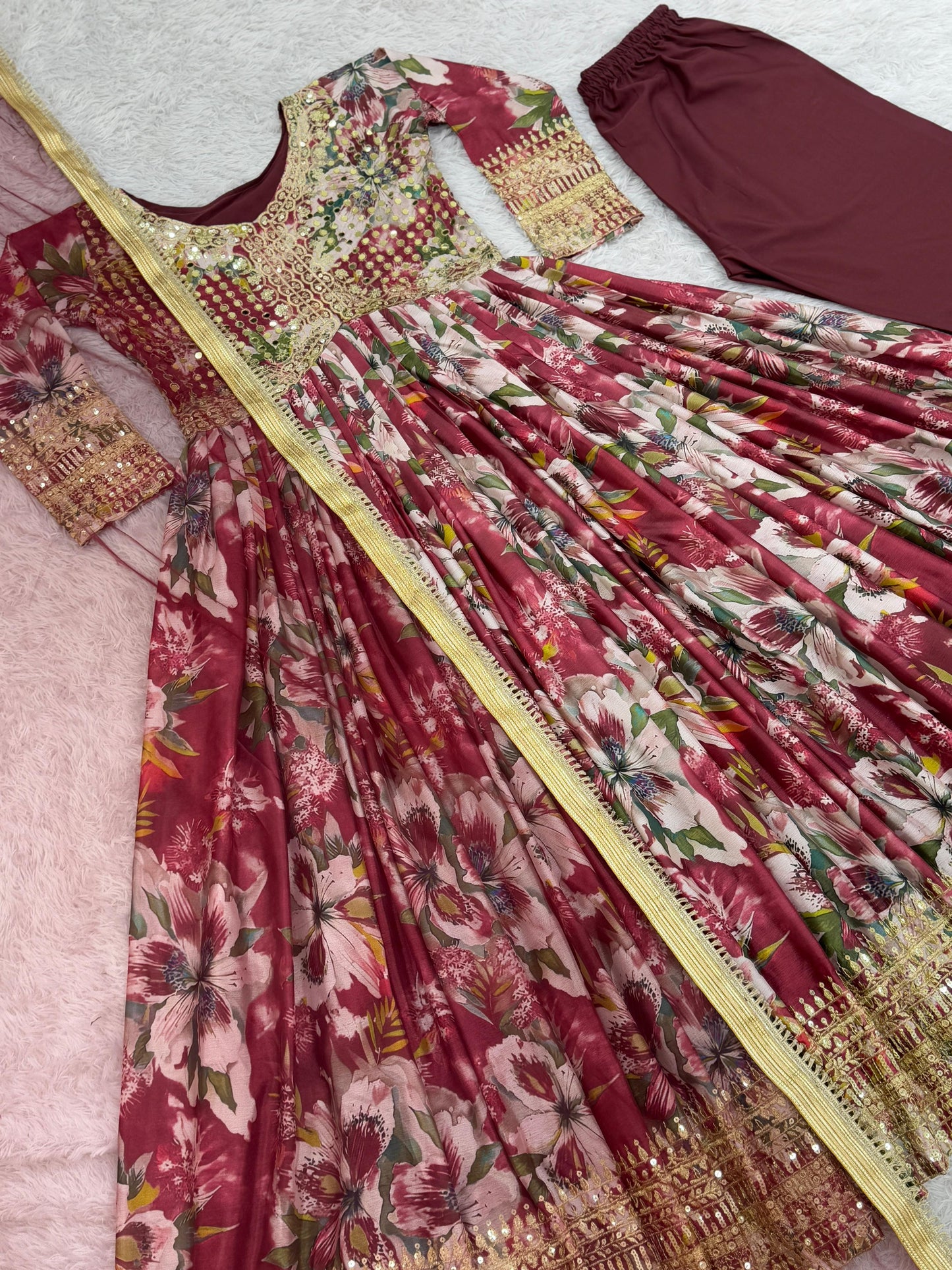Readymade Anarkali Full Flair Salwar kameez Indian dress