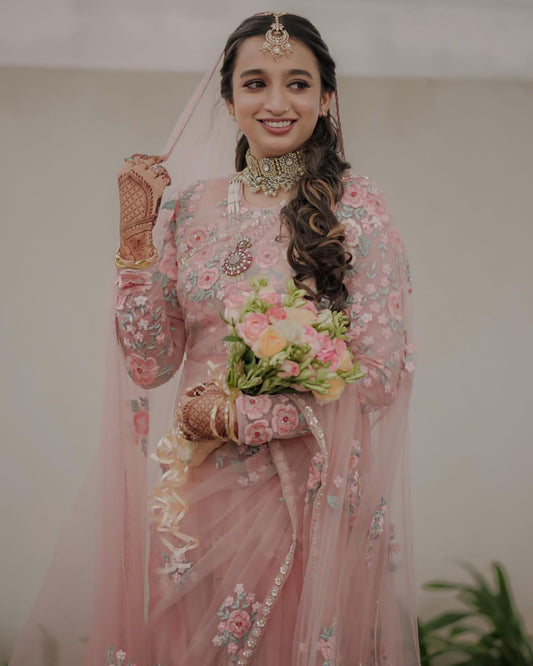 Readymade Wedding Indian sarees with stitched blouse