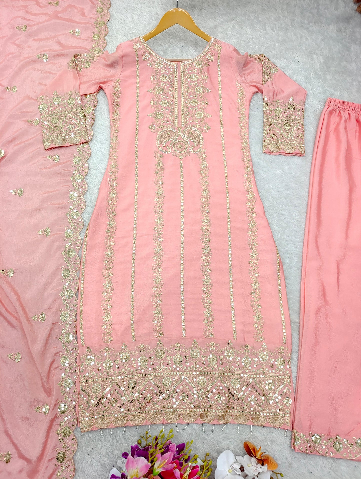 Pink Designer Dress Salwar Kameez Readymade New Indian Ready To Wear Wedding Suit