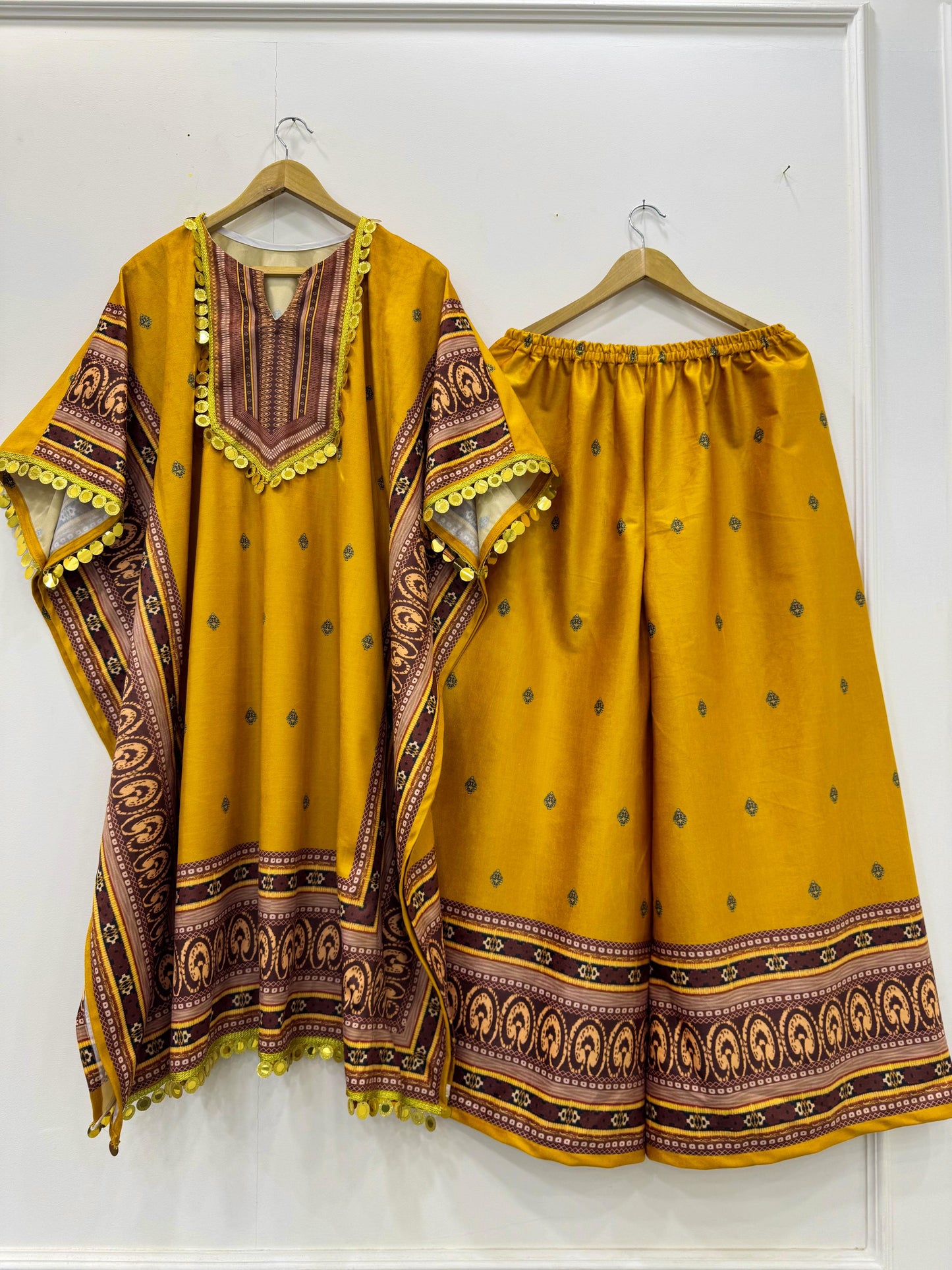 Kaftan Palazzo Suit Set Readymade Pakistani Stitched New Indian Ready To Wear