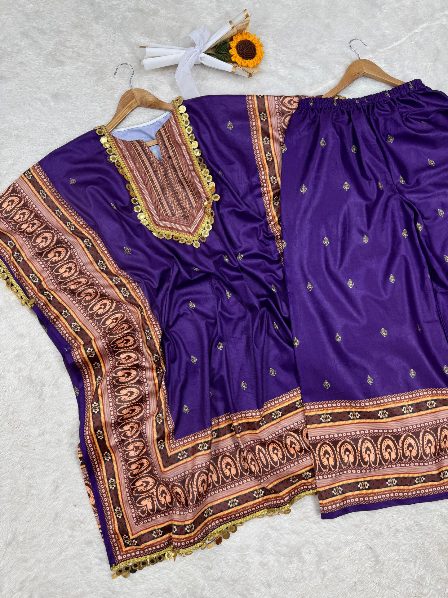 Kaftan Palazzo Suit Set Readymade Pakistani Stitched New Indian Ready To Wear