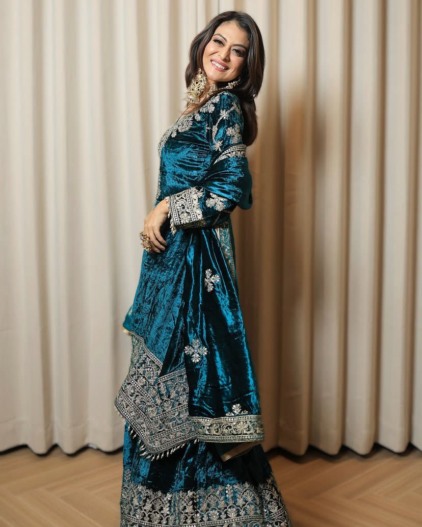 Palazzo Suit Set Blue Salwar Kameez Readymade Stitched New Indian Ready To Wear Wedding Salwar Suit