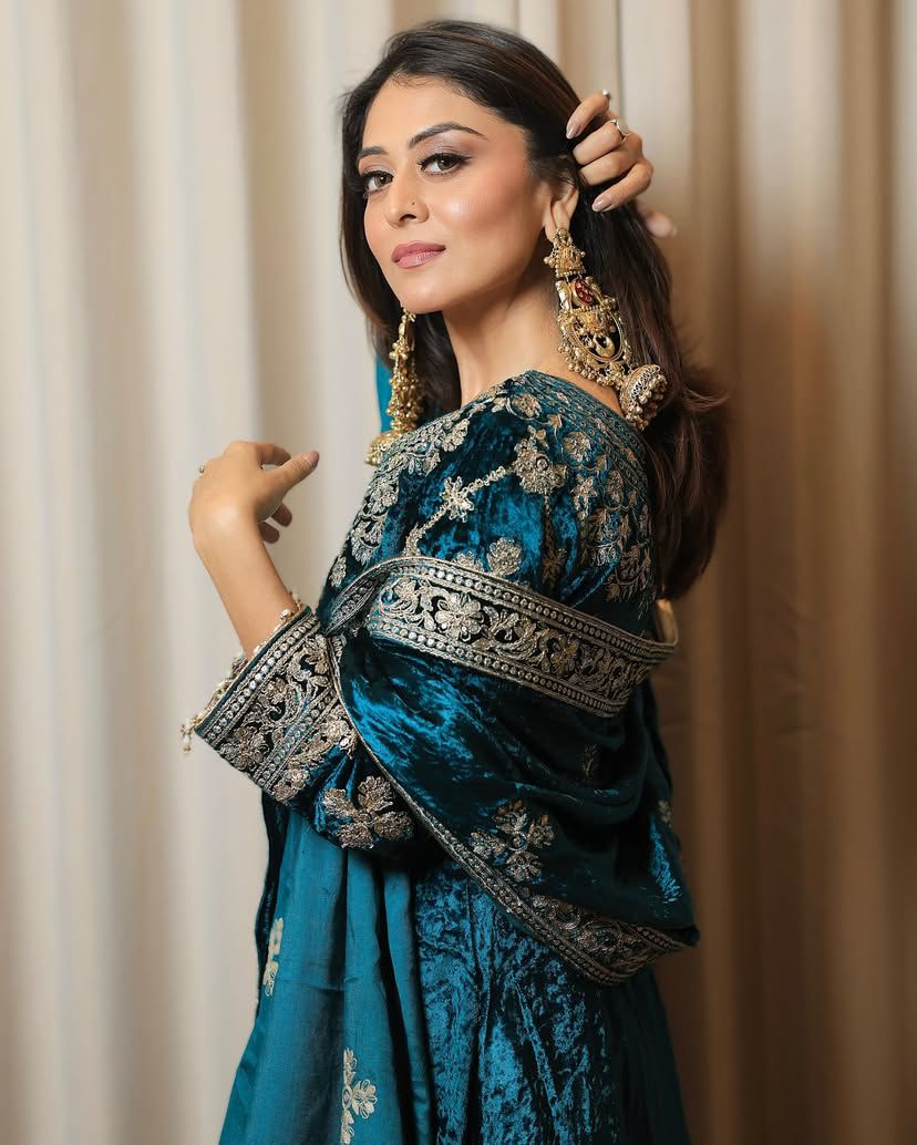 Palazzo Suit Set Blue Salwar Kameez Readymade Stitched New Indian Ready To Wear Wedding Salwar Suit