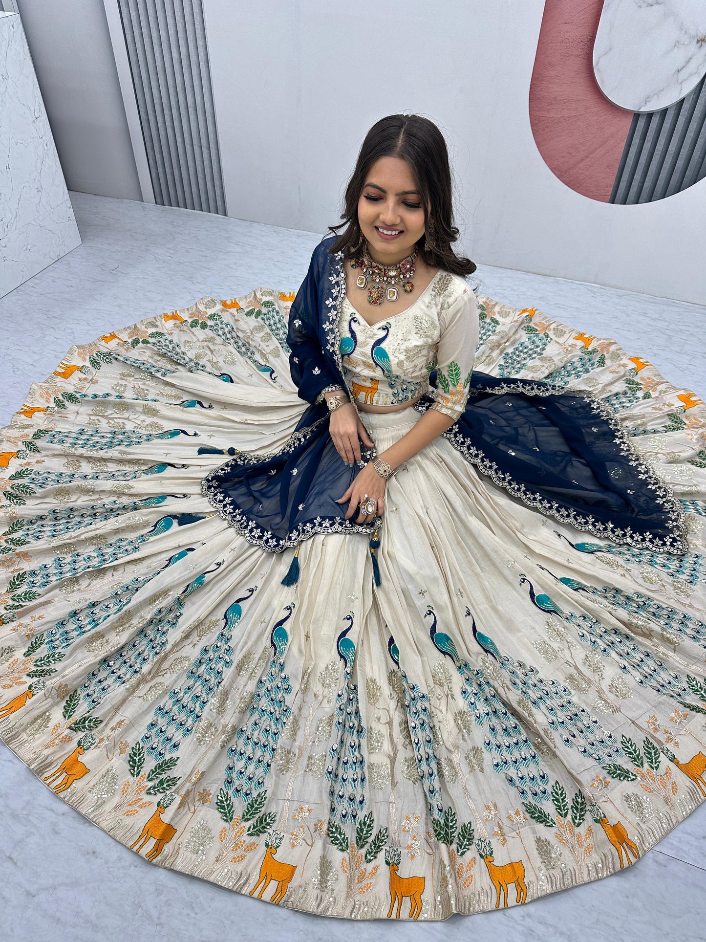 Wedding Lehenga Choli Readymade Stitched ForWomen Party Skirt Ready To Wear