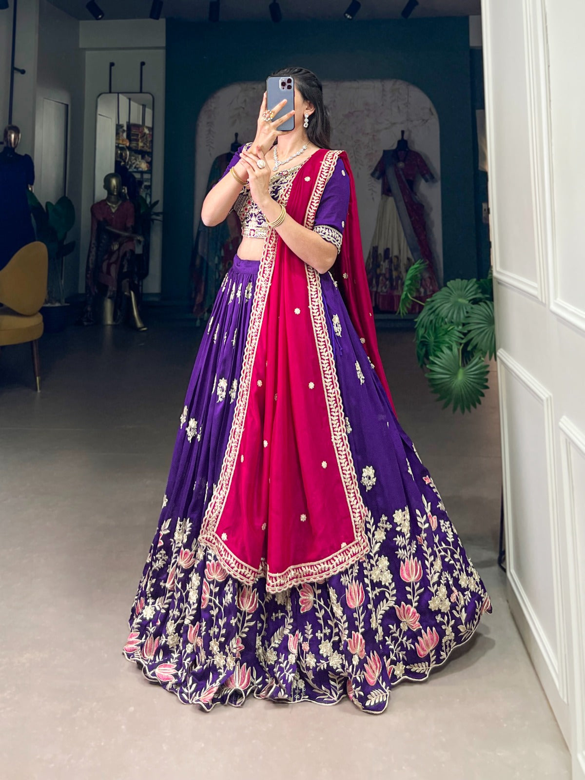 Wedding Ready To Wear Stitched Lehenga Choli With Dupatta for women