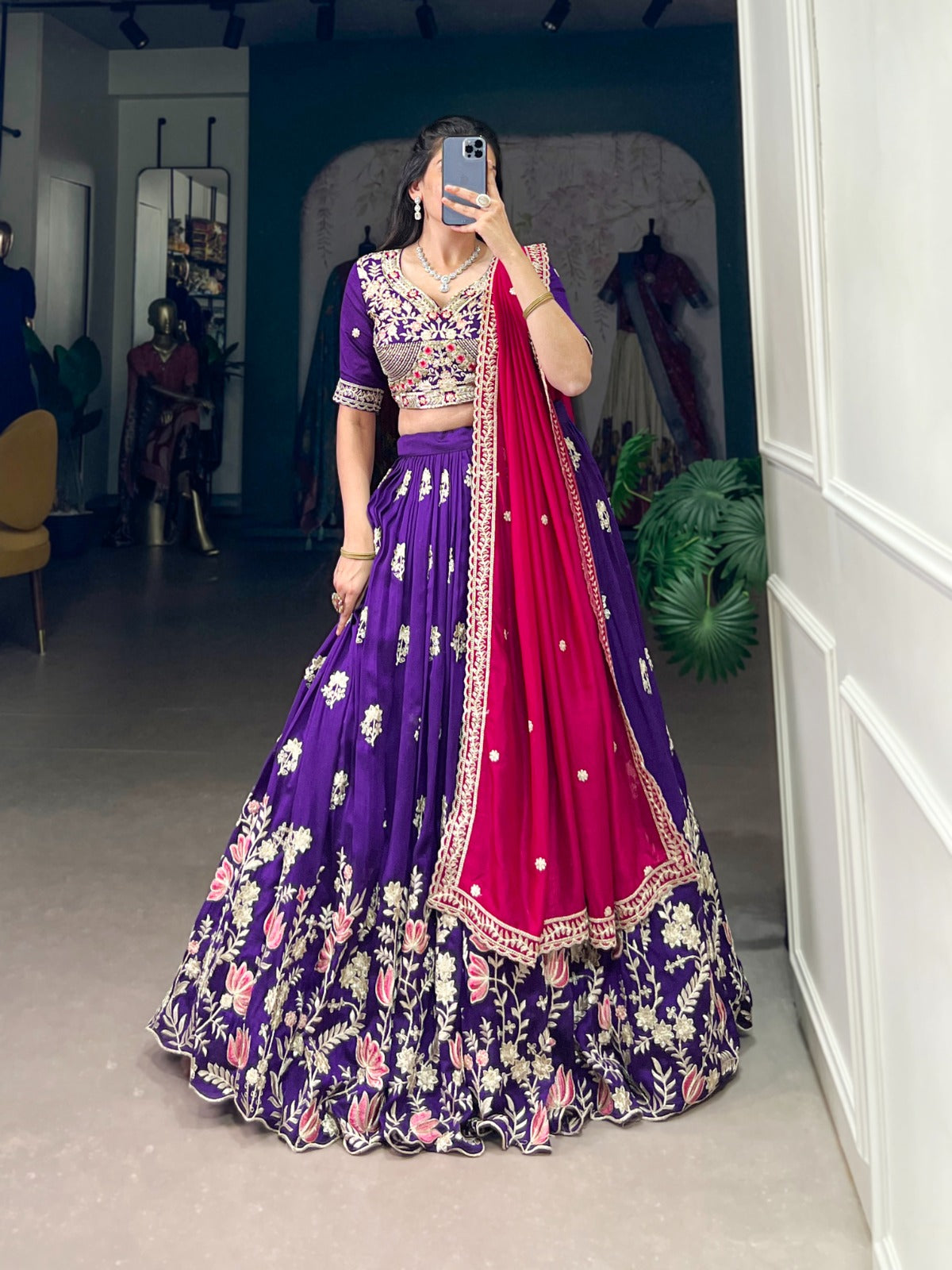 Wedding Ready To Wear Stitched Lehenga Choli With Dupatta for women