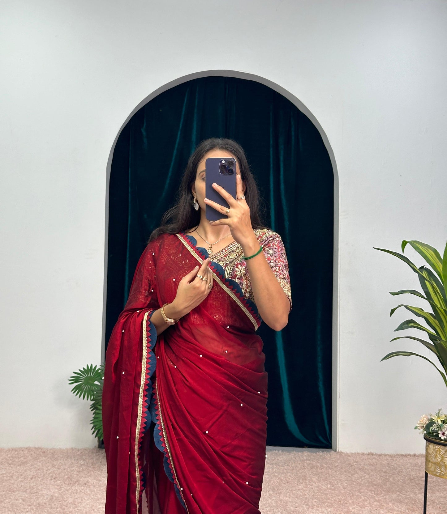 Bollywood Wedding Saree With Blouse Readymade Partywear Indian Saree