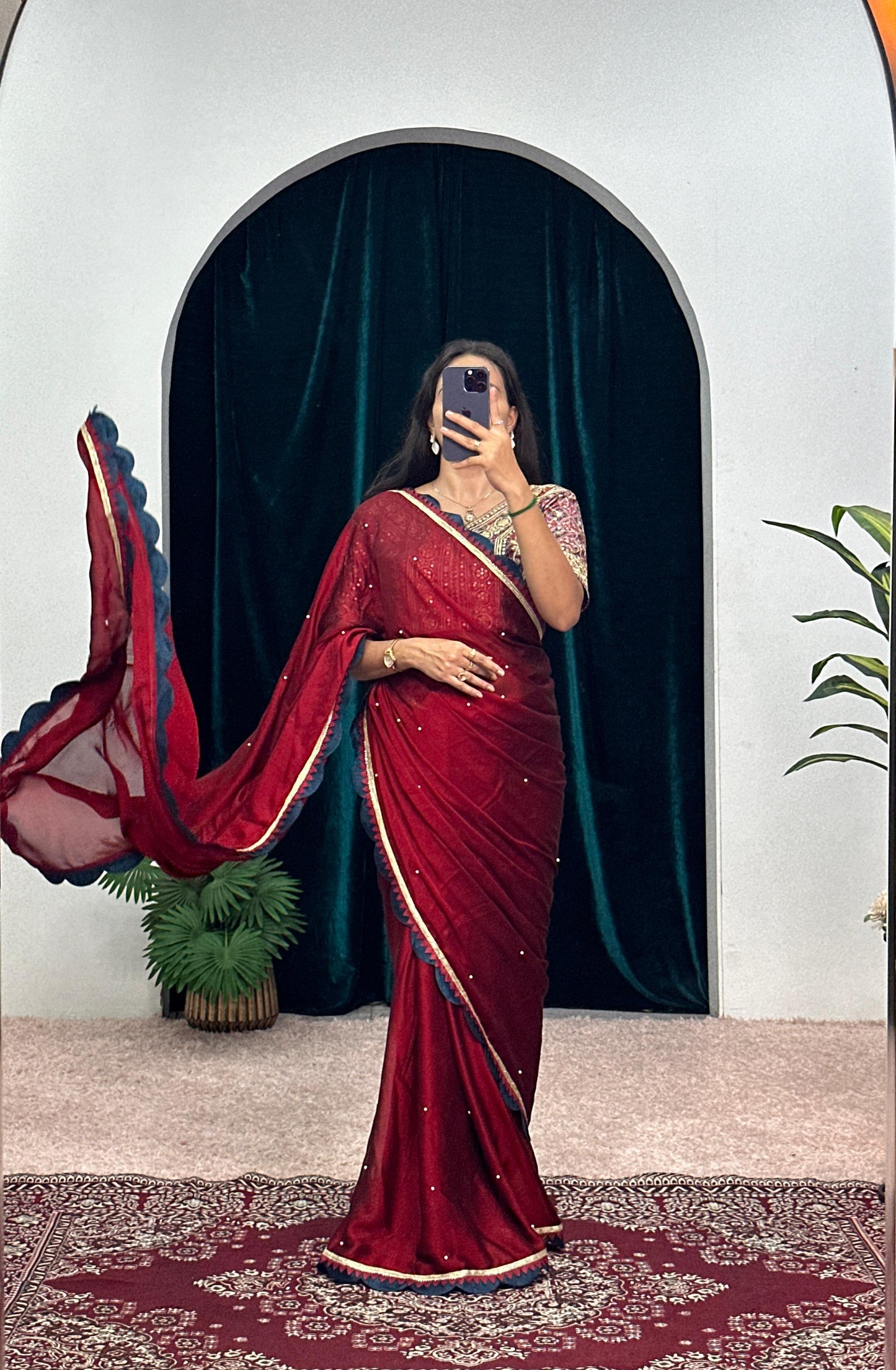 Bollywood Wedding Saree With Blouse Readymade Partywear Indian Saree