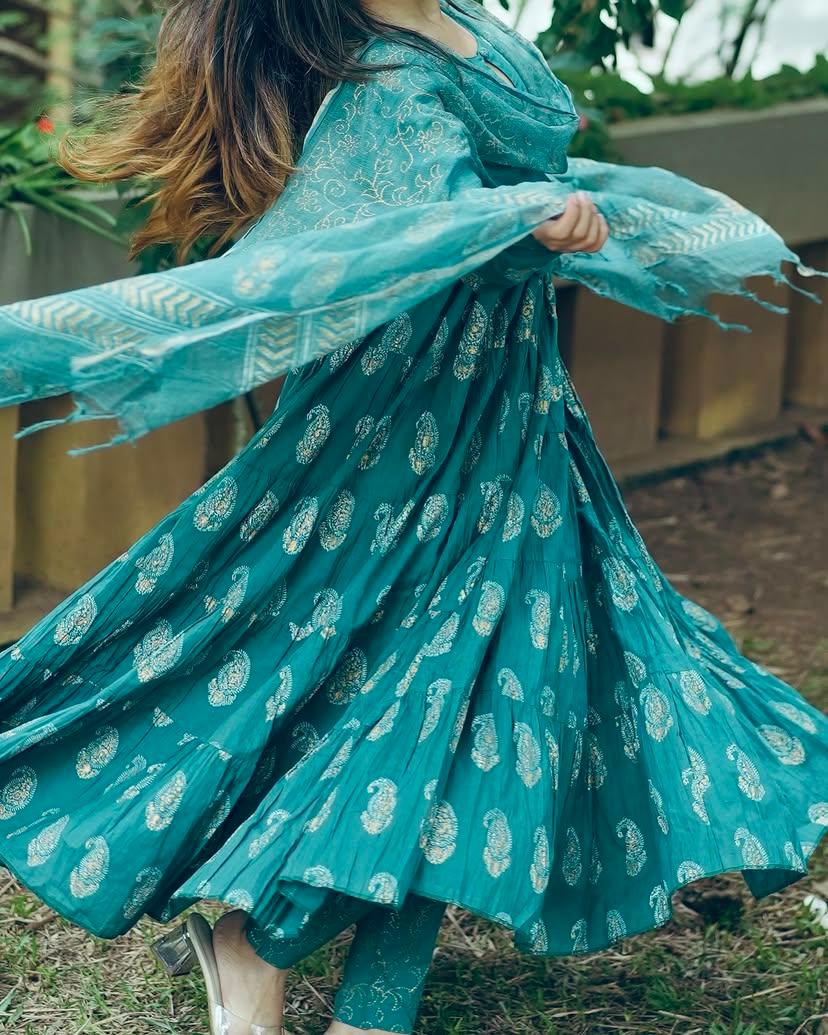 Anarkali Full Flair Readymade Indian Salwar kameez dress