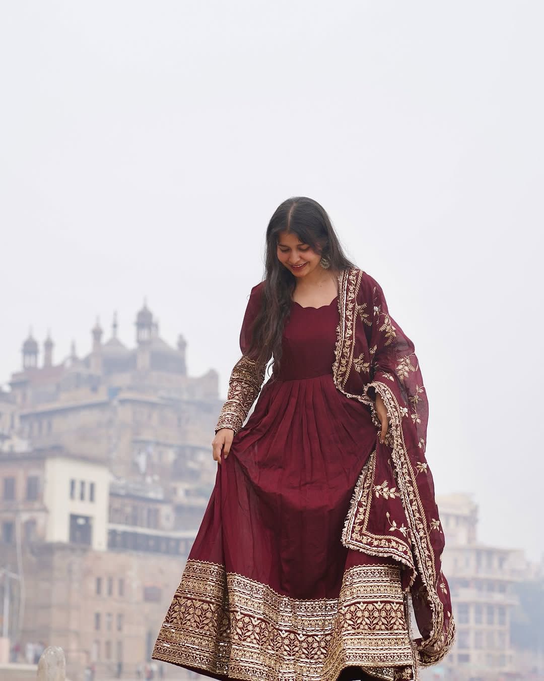 Designer Partywear Anarkali Indian salwar kameez Readymade