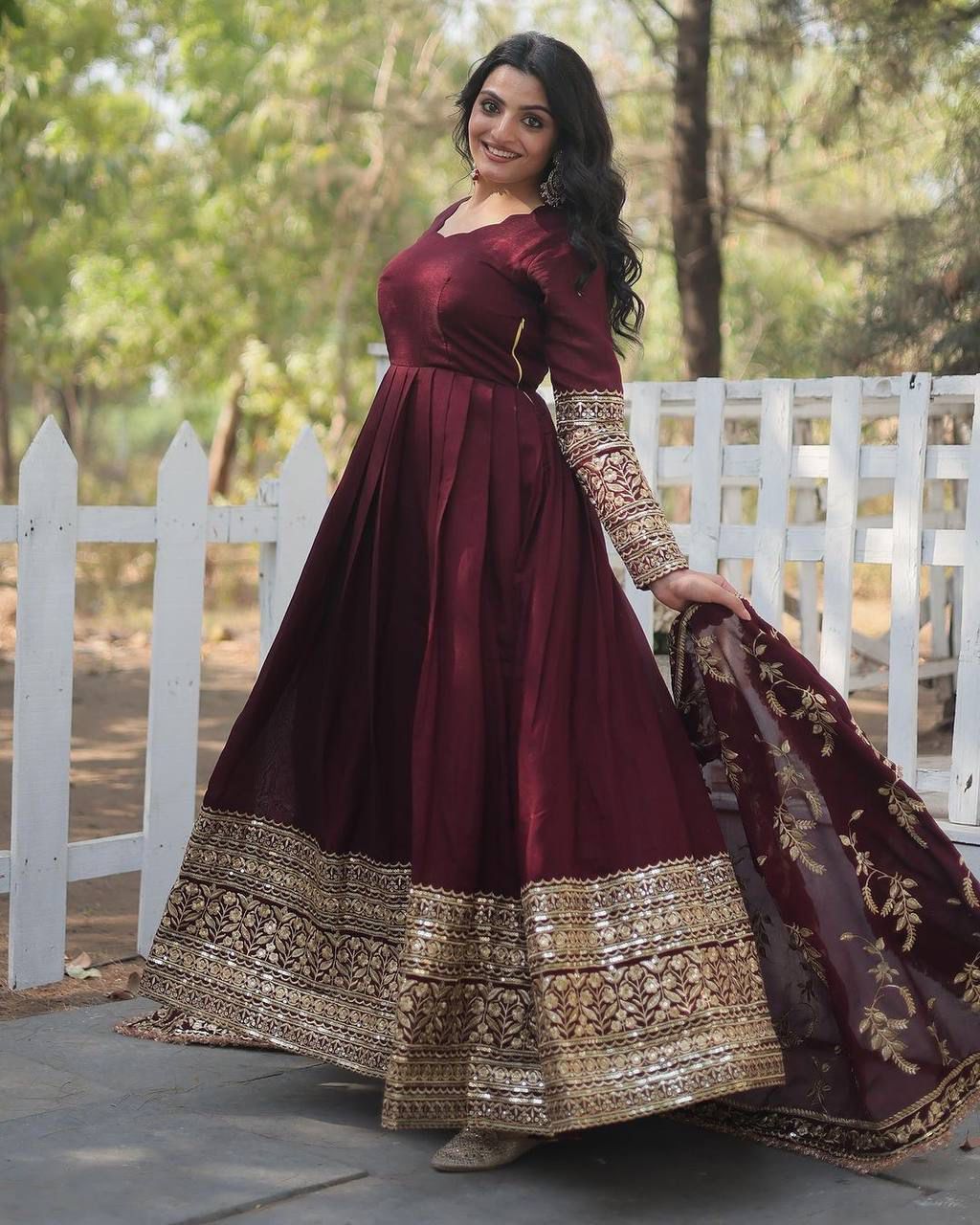 Designer Partywear Anarkali Indian salwar kameez Readymade