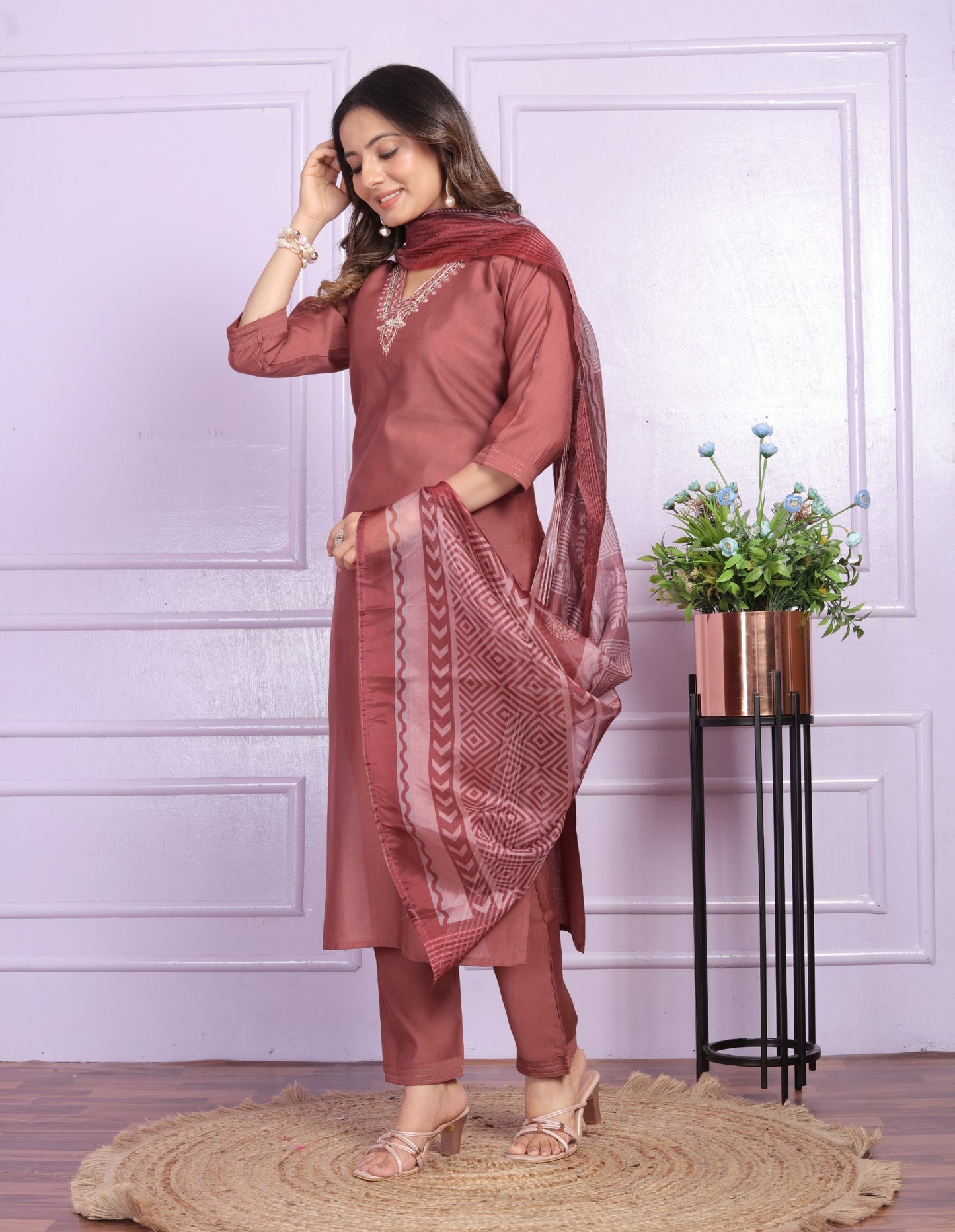 Indian Salwar Kameez dress suit set Full Stitched