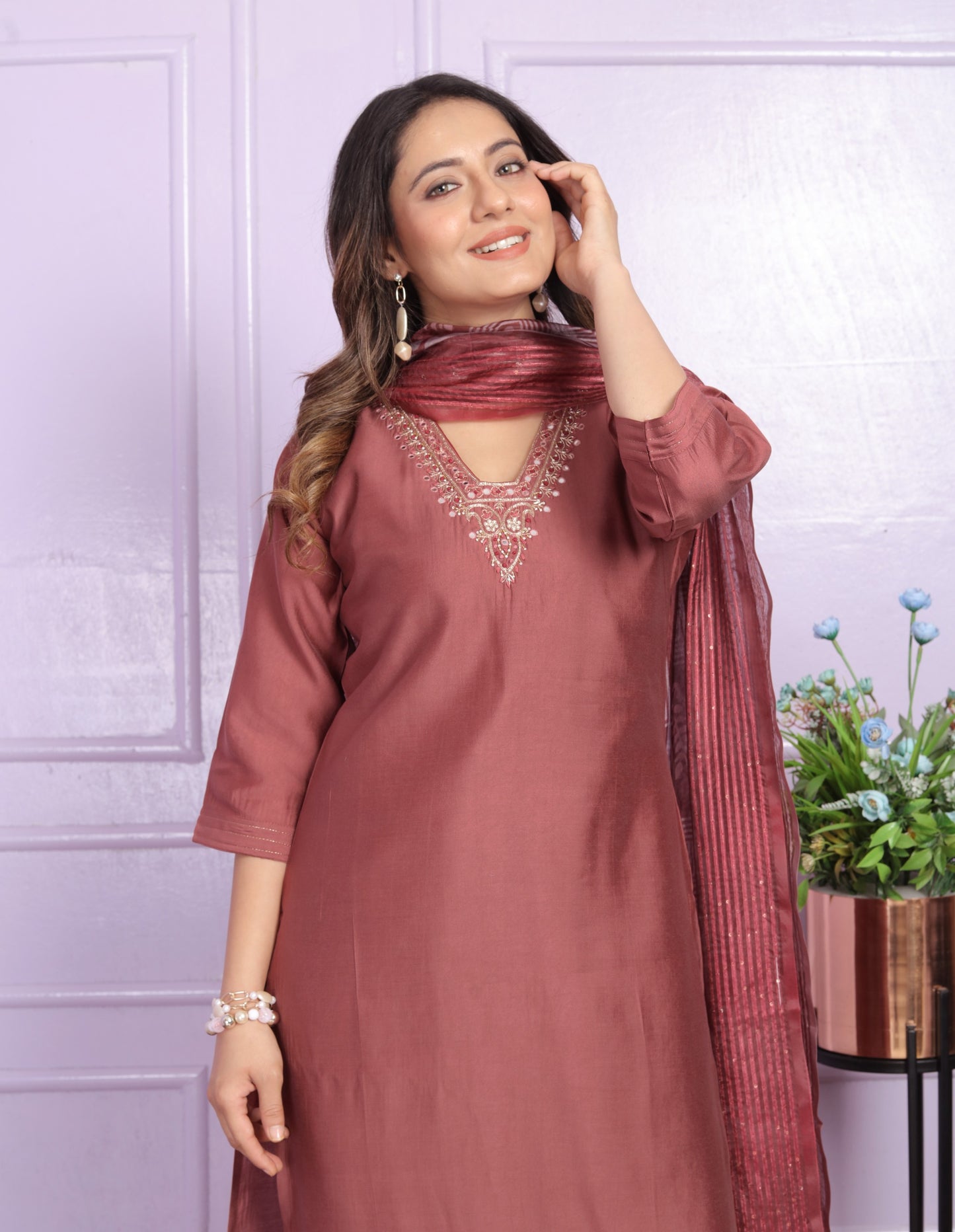 Indian Salwar Kameez dress suit set Full Stitched