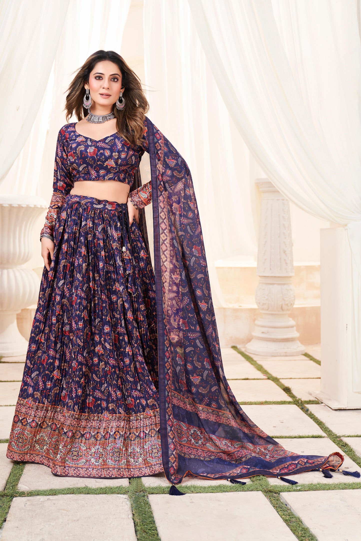 Wedding Readymade Indian Lehenga Choli with Dupatta