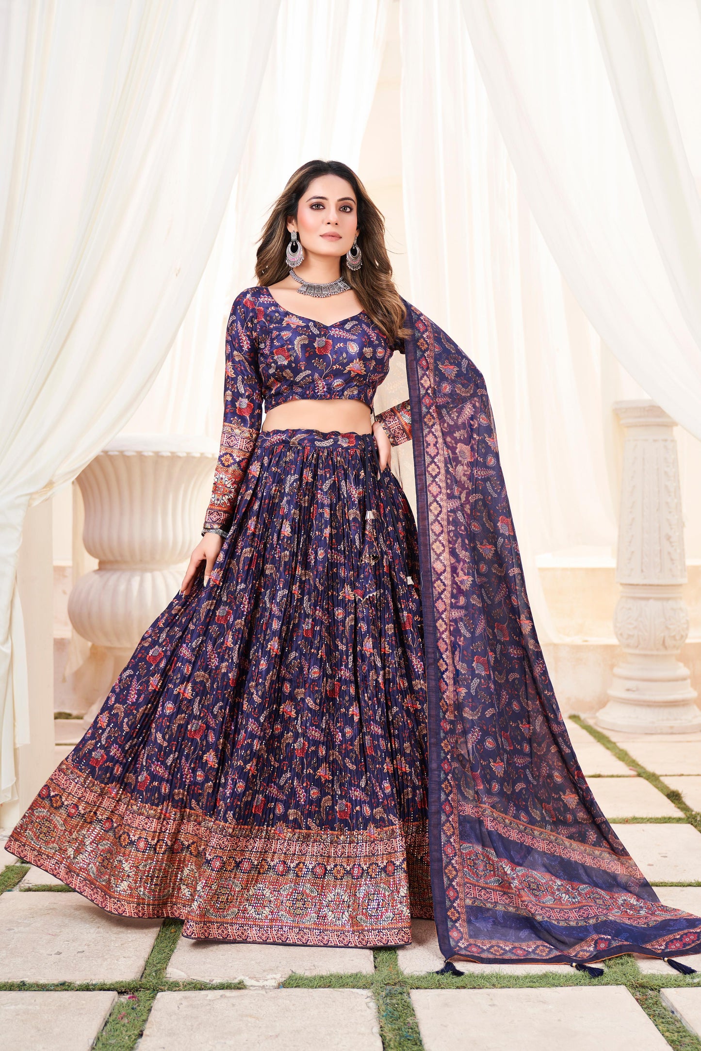 Wedding Readymade Indian Lehenga Choli with Dupatta