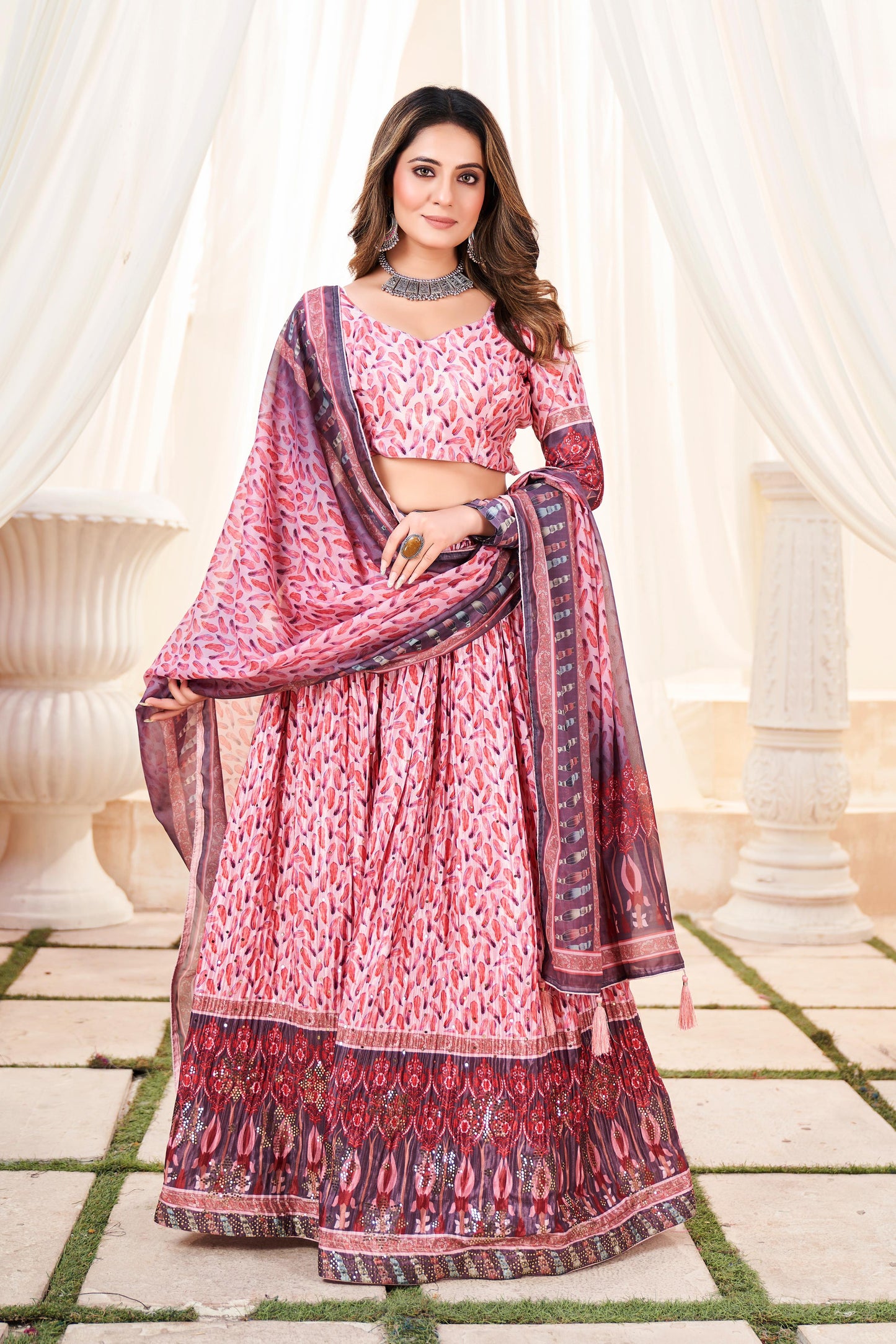 Wedding Readymade Indian Lehenga Choli with Dupatta
