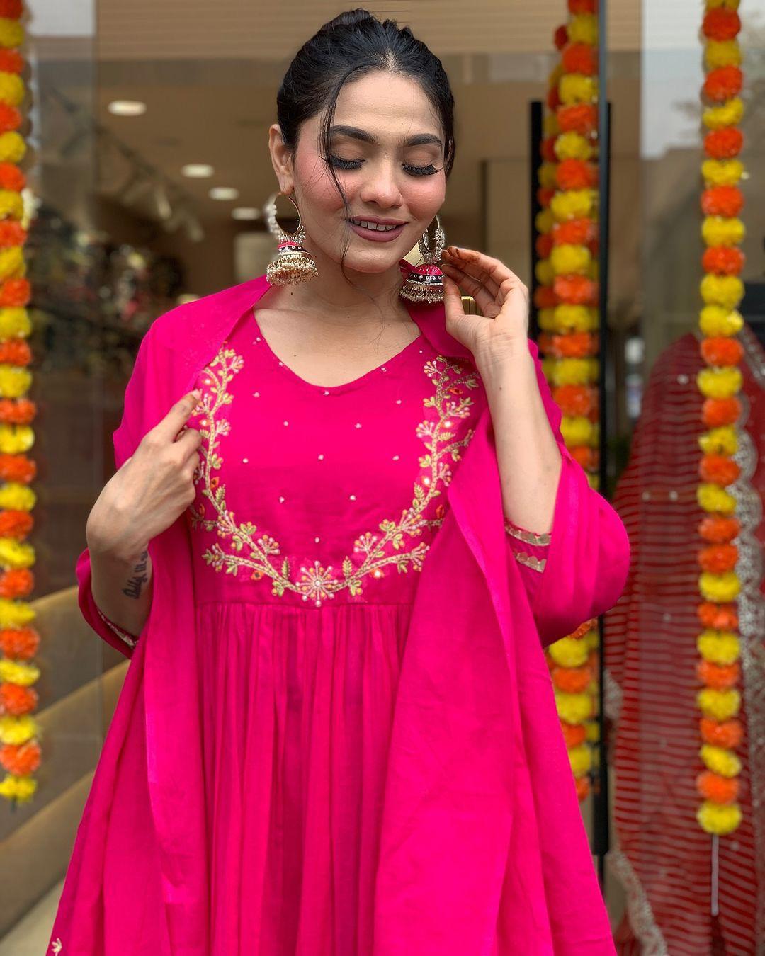 Indian Ready To Wear Anarkali Full Flair Salwar kameez dress
