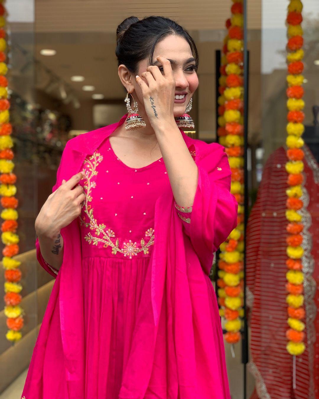 Indian Ready To Wear Anarkali Full Flair Salwar kameez dress