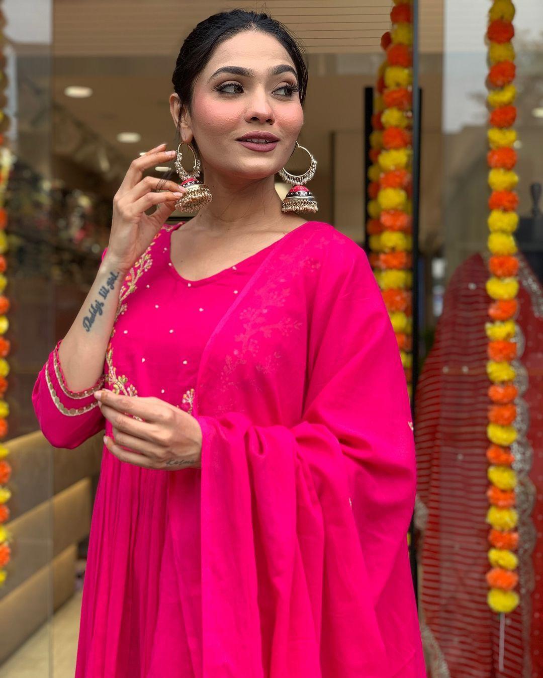 Indian Ready To Wear Anarkali Full Flair Salwar kameez dress