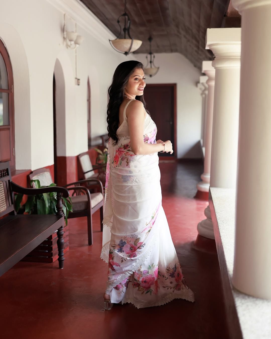 White Saree for wedding Readymade Indian saree