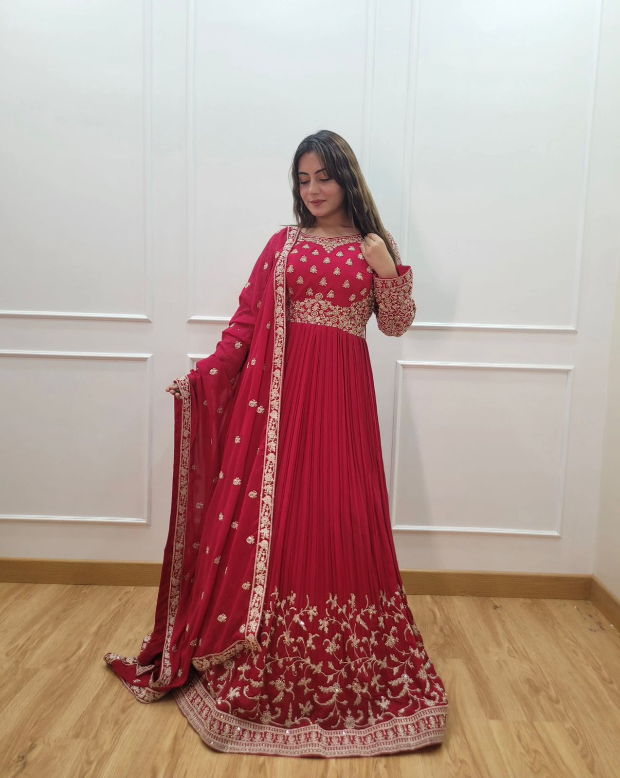 Anarkali Full Flair Readymade Salwar Kameez Suit