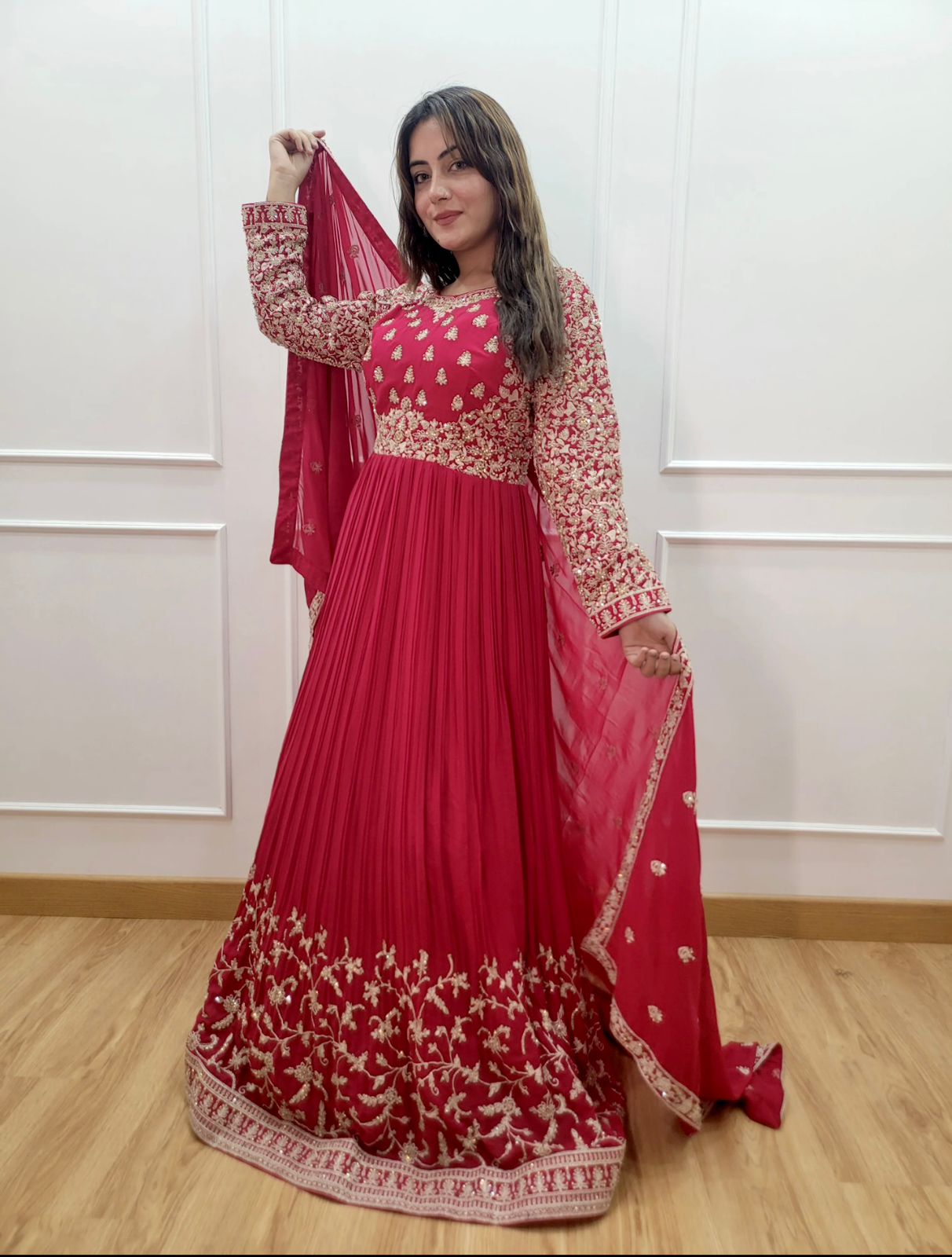 Anarkali Full Flair Readymade Salwar Kameez Suit