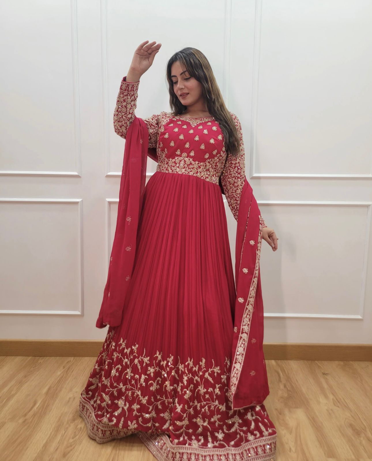 Anarkali Full Flair Readymade Salwar Kameez Suit