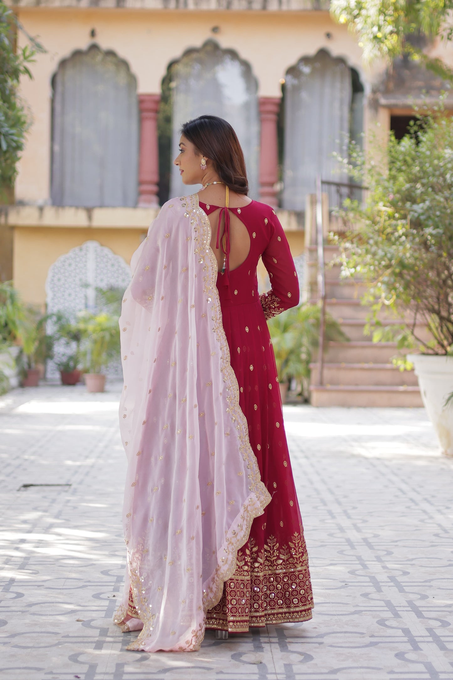 Designer Anarkali Full Flair Gown Indian Readymade dress