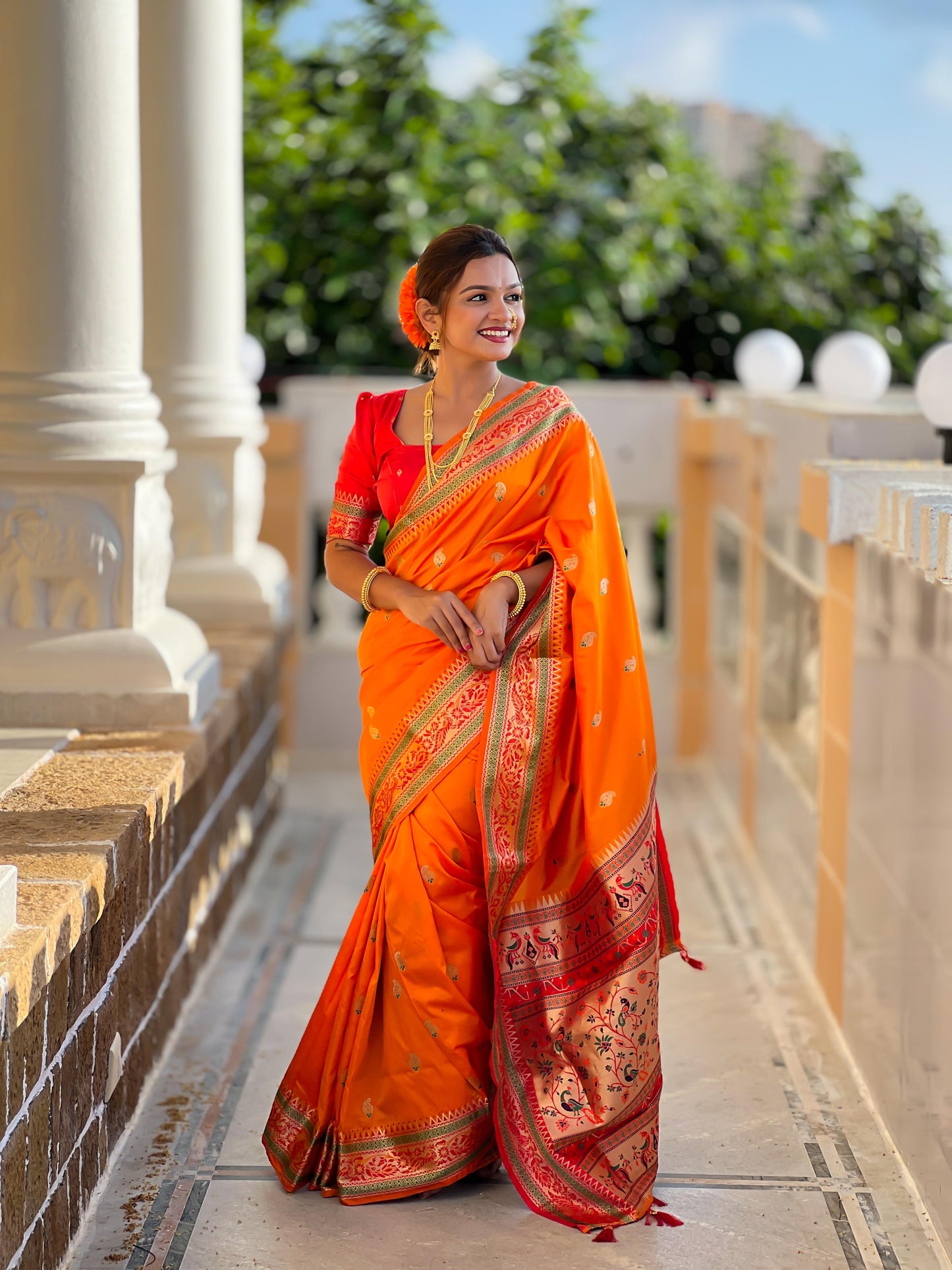 Paithani Silk saree Readymade Indian wedding saree