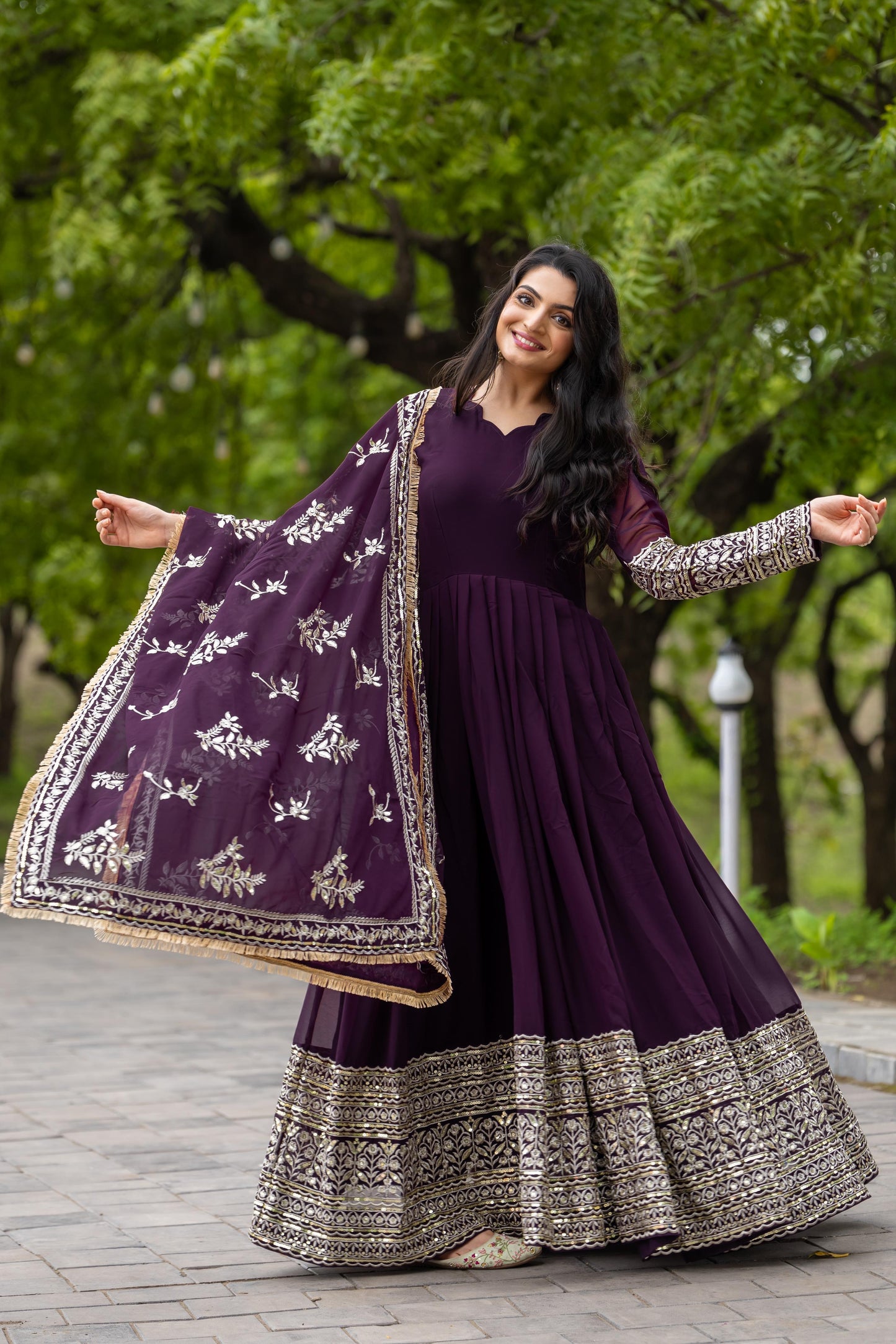 Designer Partywear Anarkali Salwar Kameez Indian dress