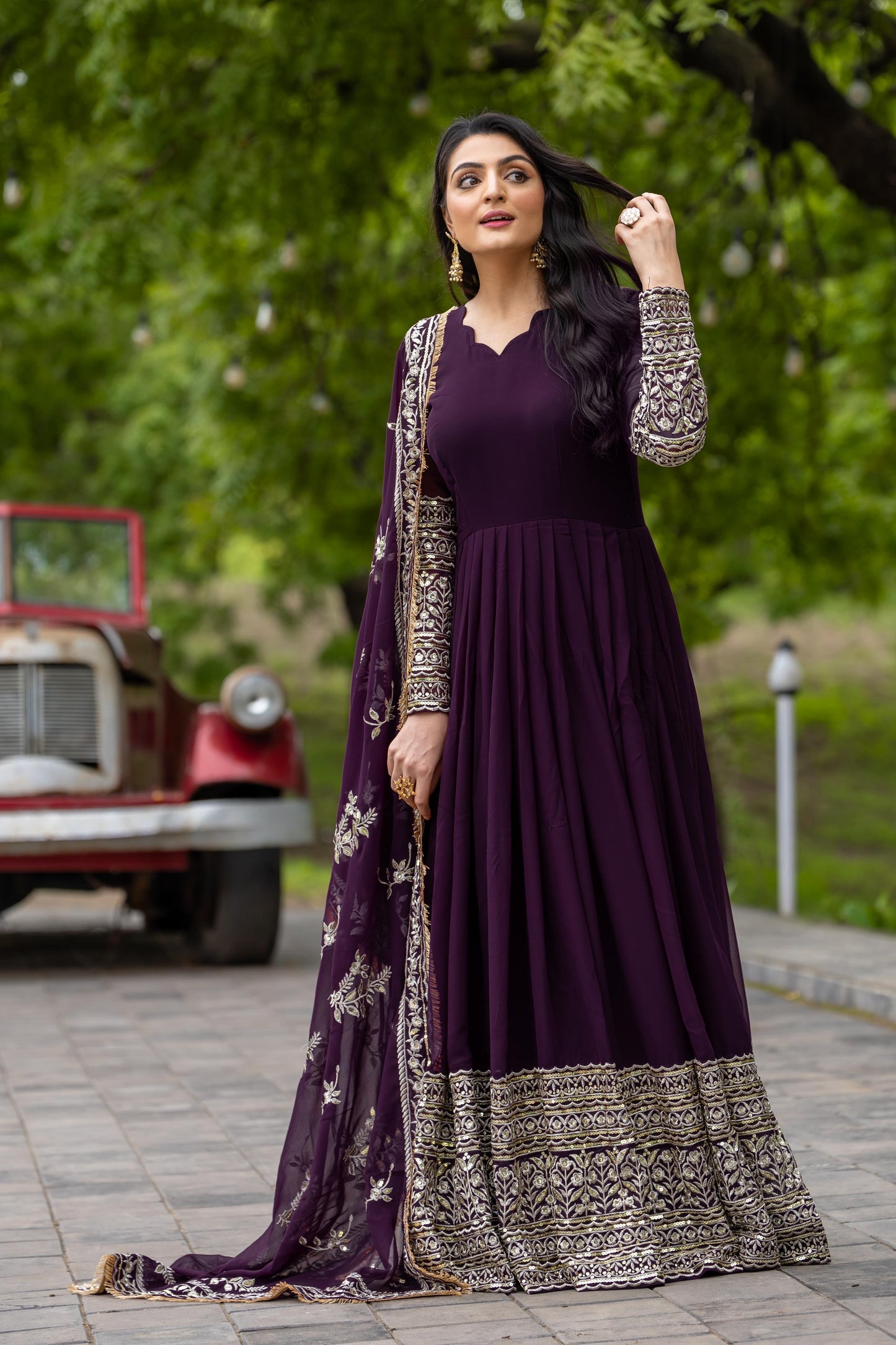 Designer Partywear Anarkali Salwar Kameez Indian dress