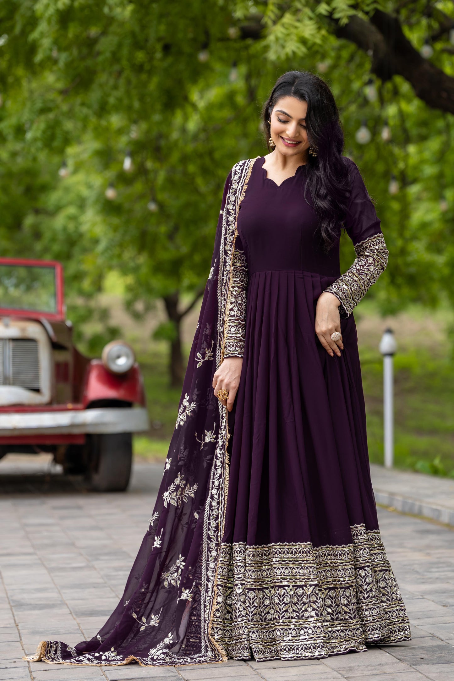 Designer Partywear Anarkali Salwar Kameez Indian dress