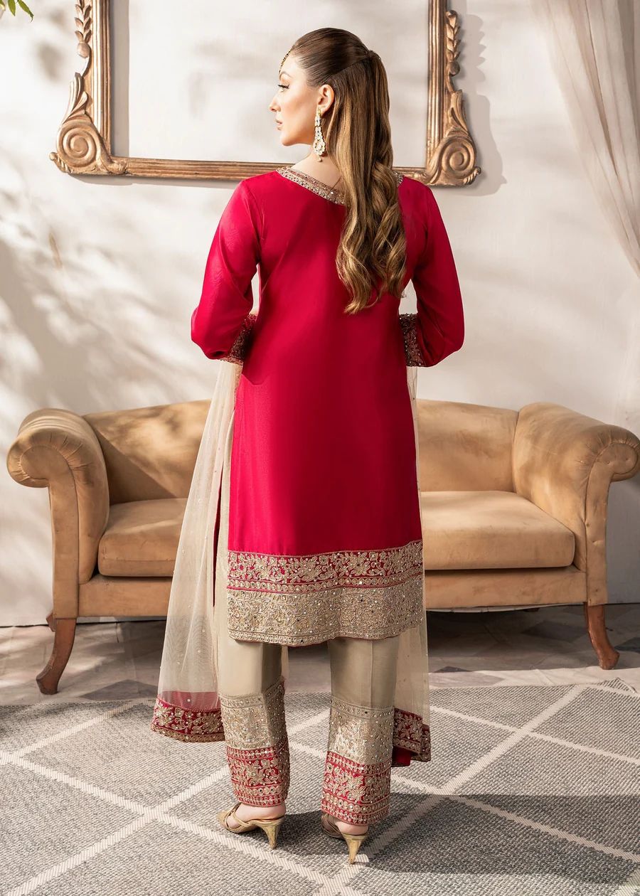 Red pakistani salwar kameez Indian Readymade dress for wedding
