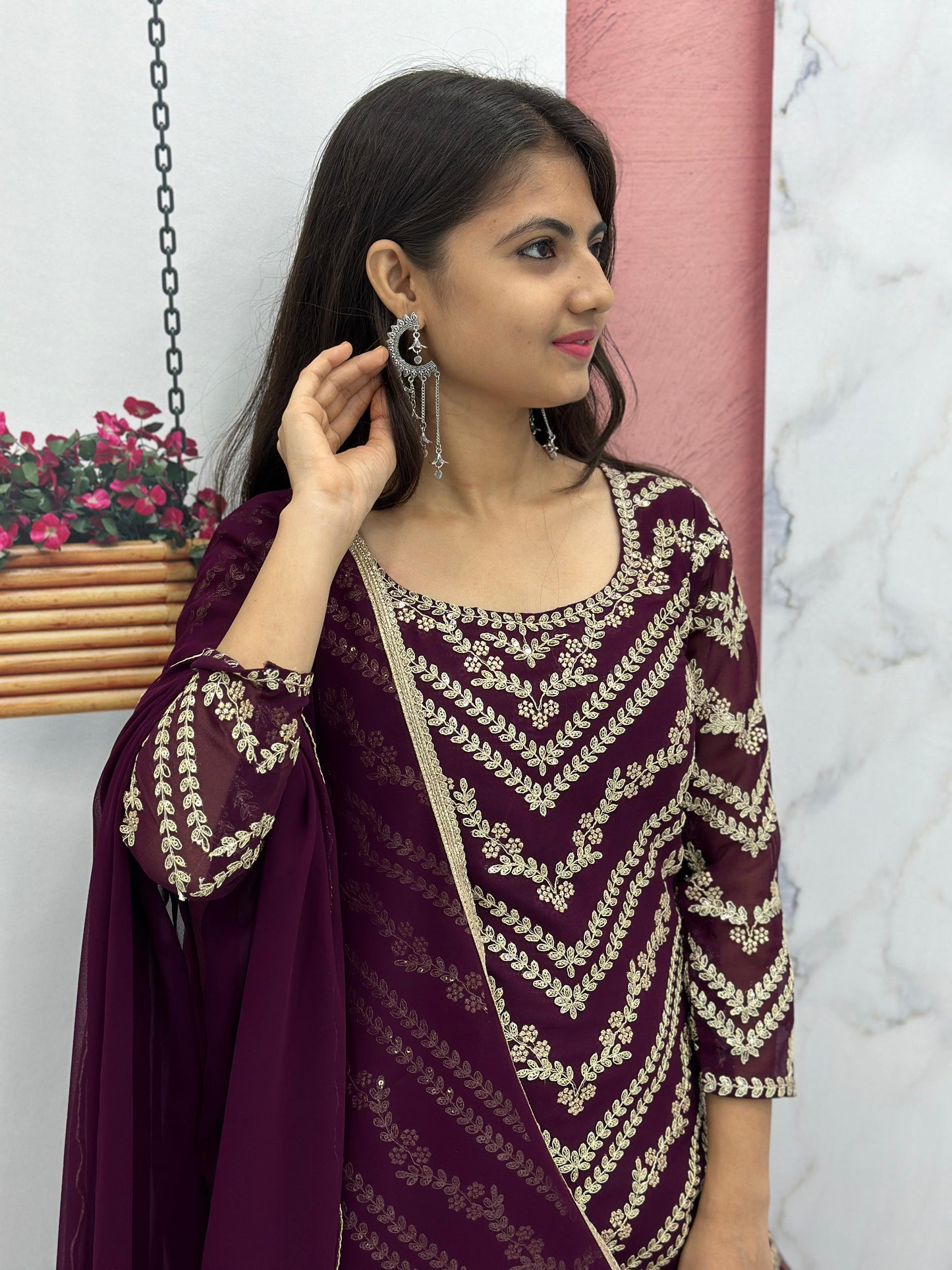 Sharara Suit Set Indian Dress Salwar Kameez suit set