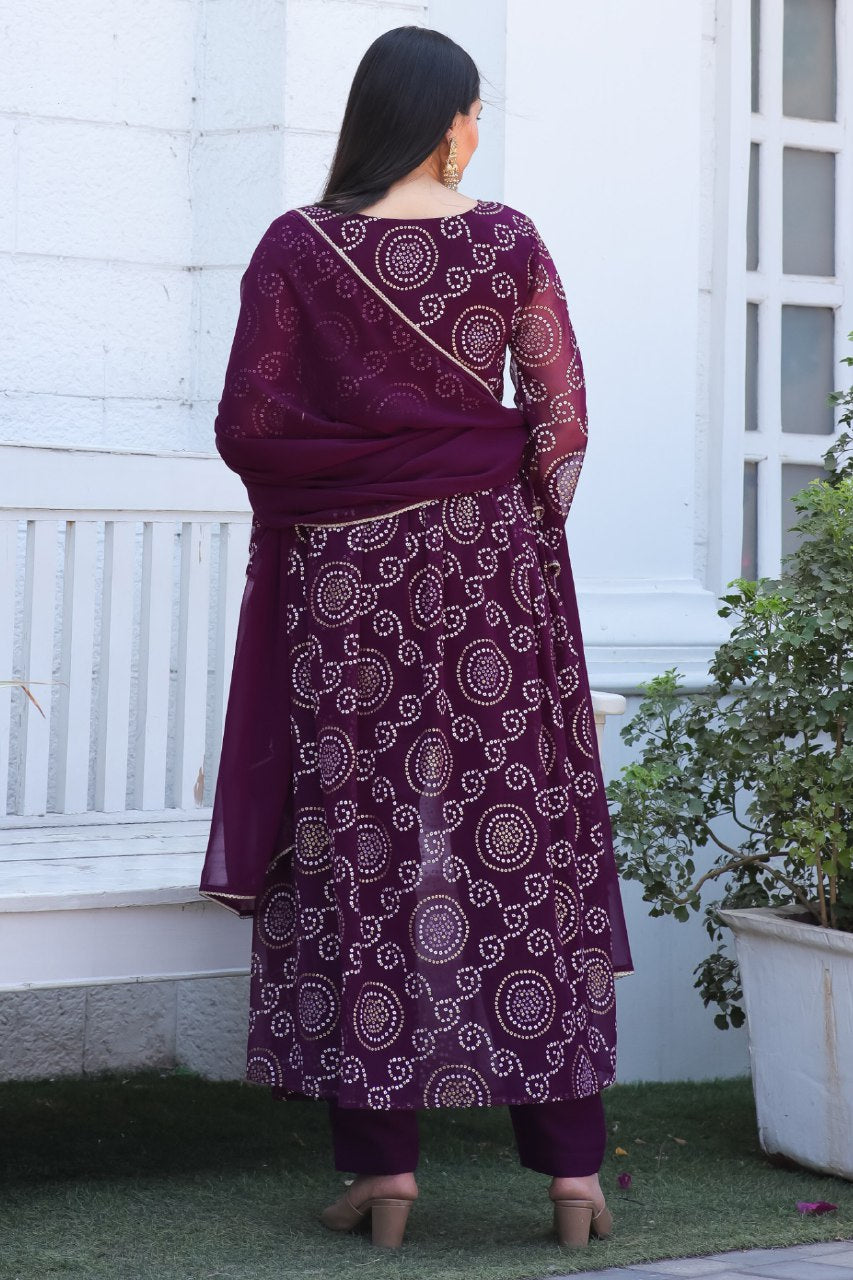 Bandhani alia kurta suit set Readymade Salwar kameez Indian dress