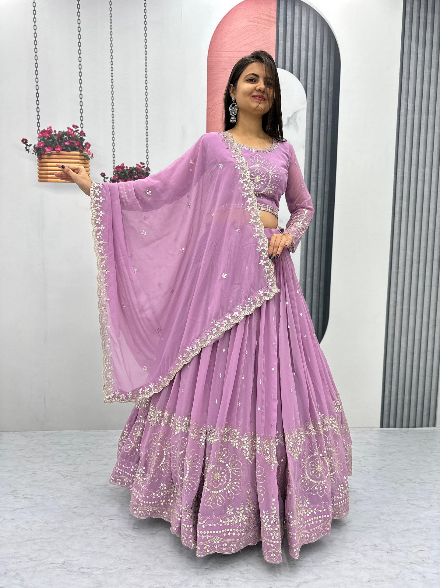 Lehenga Choli Readymade Stitched For Wedding Women Party Skirt Ready To Wear
