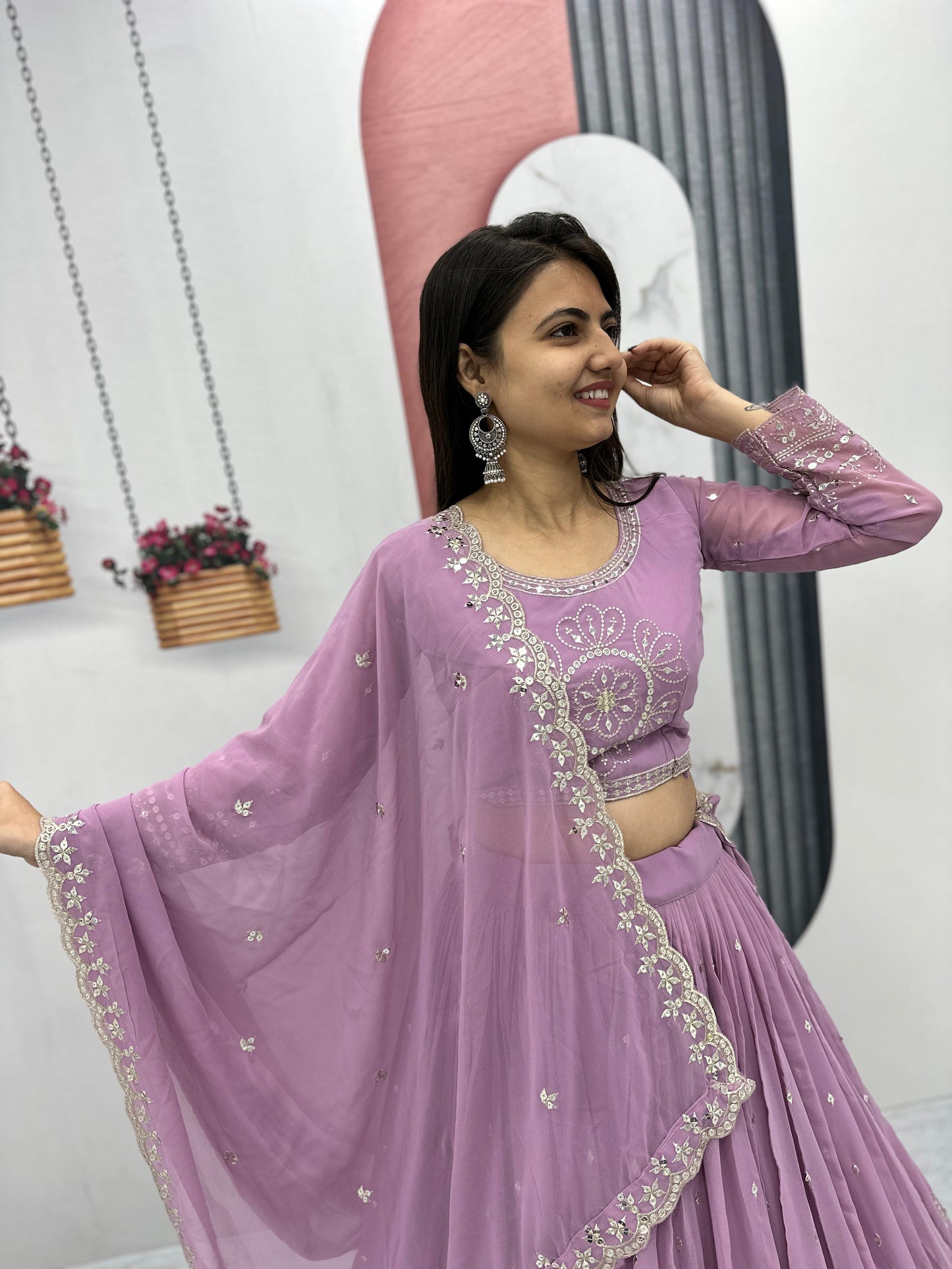 Lehenga Choli Readymade Stitched For Wedding Women Party Skirt Ready To Wear