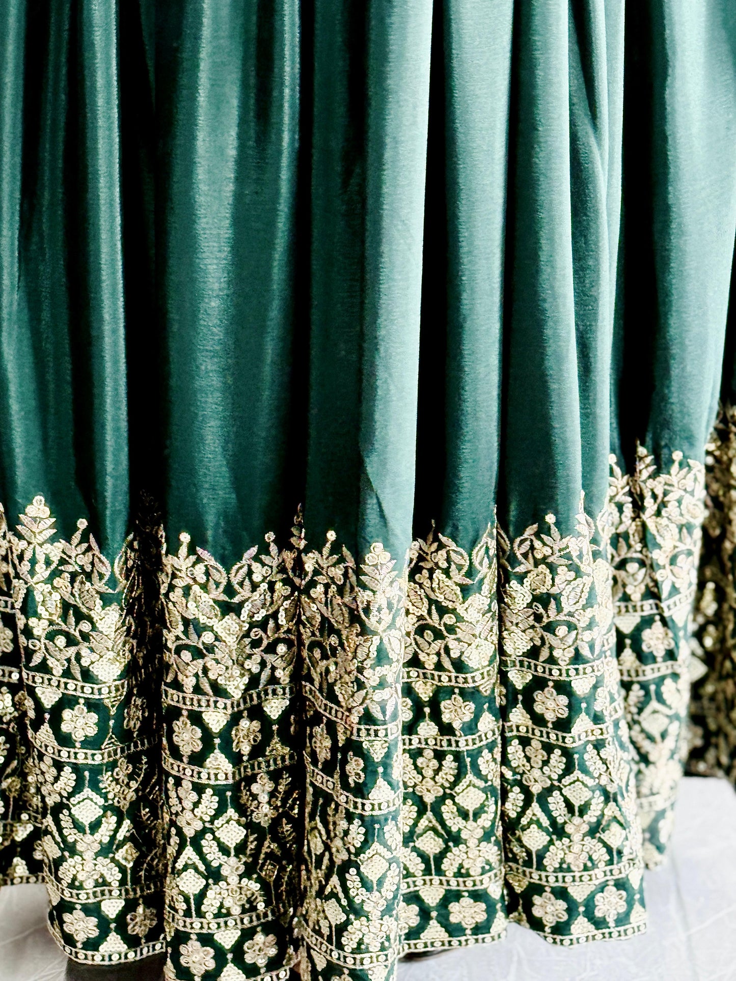Green Salwar Kameez set anarkali Full Flair Indian Dress