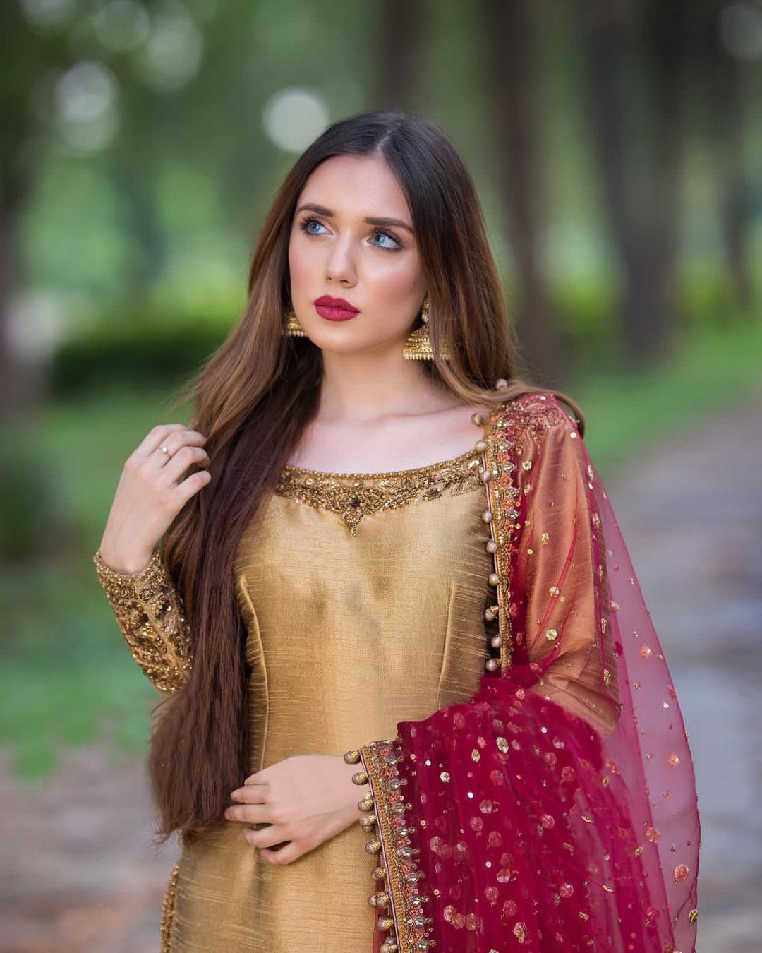 Pakistani Ready To Wear Salwar Kameez Palazzo Suit Set