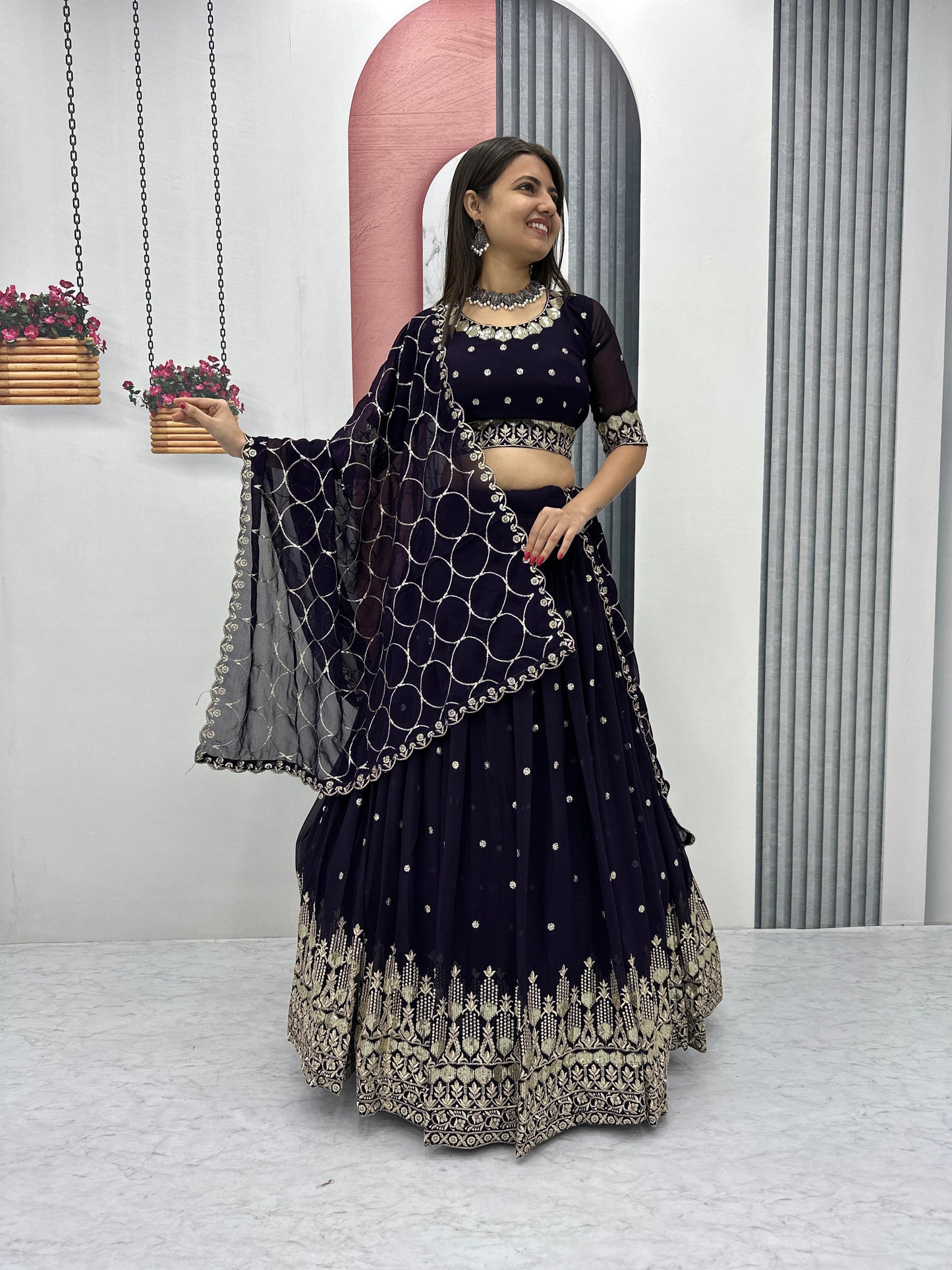 Lehenga Choli Readymade Stitched For Wedding Women Party Skirt Ready To Wear