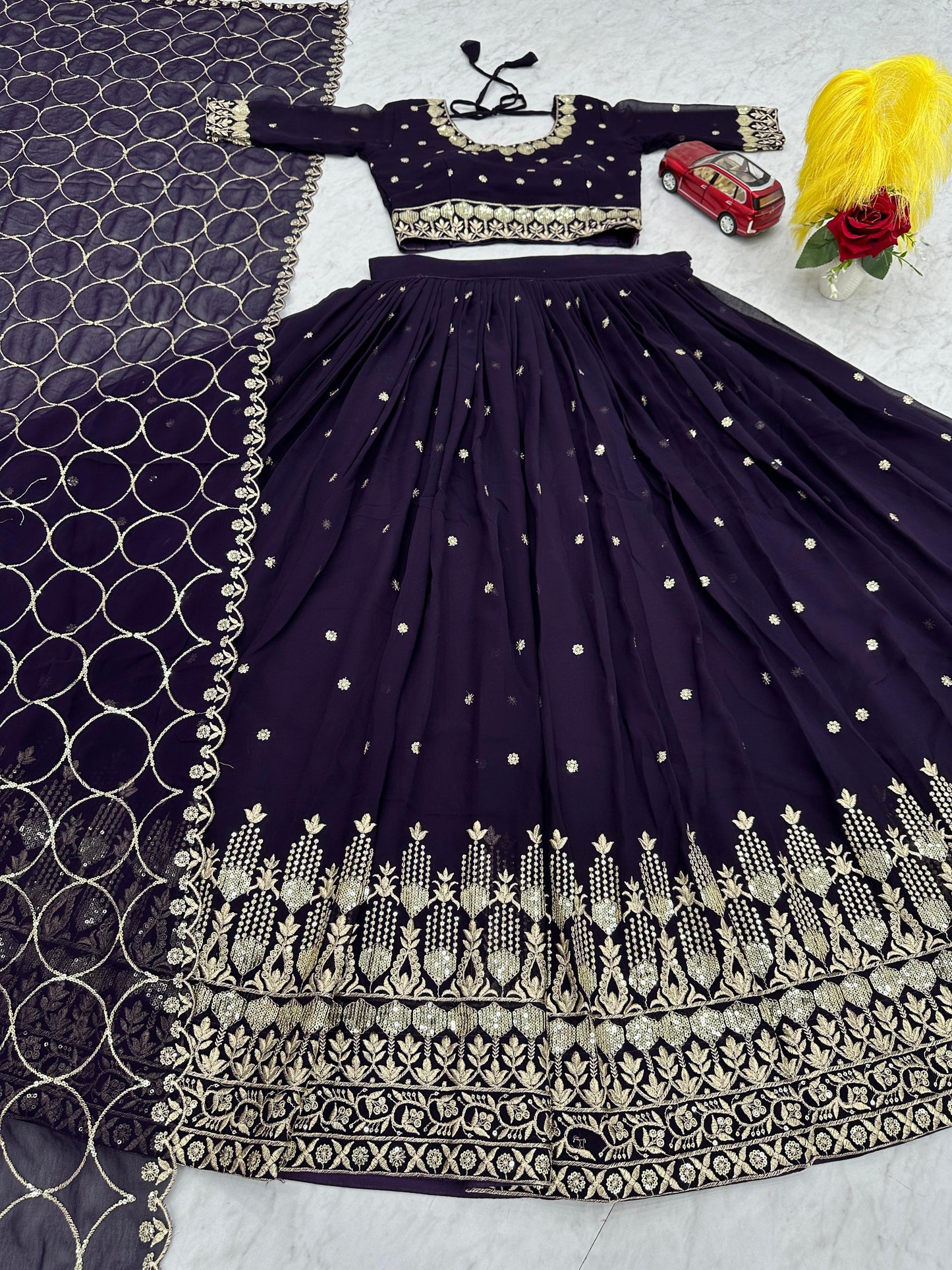 Lehenga Choli Readymade Stitched For Wedding Women Party Skirt Ready To Wear