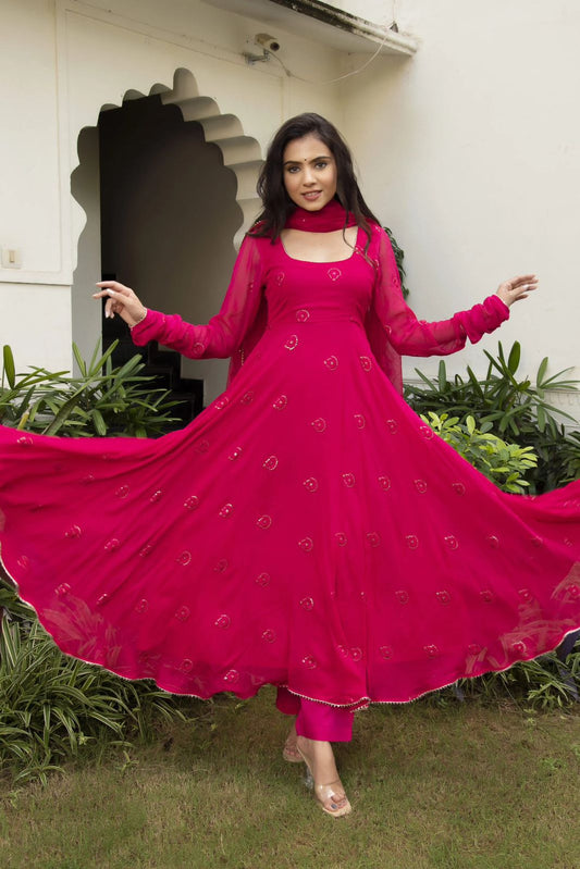 Pink Salwar Kameez Readymade stitched New Indian Ready To Wear Wedding Suit
