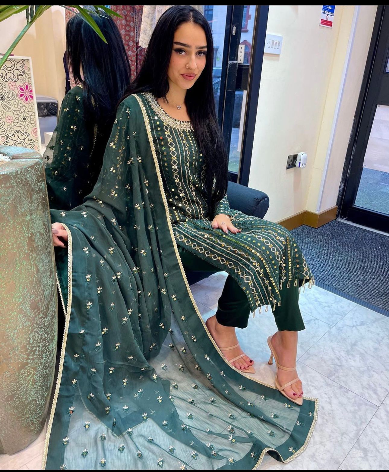 Pakistani salwar kameez Indian dress Readymade Designer Suit