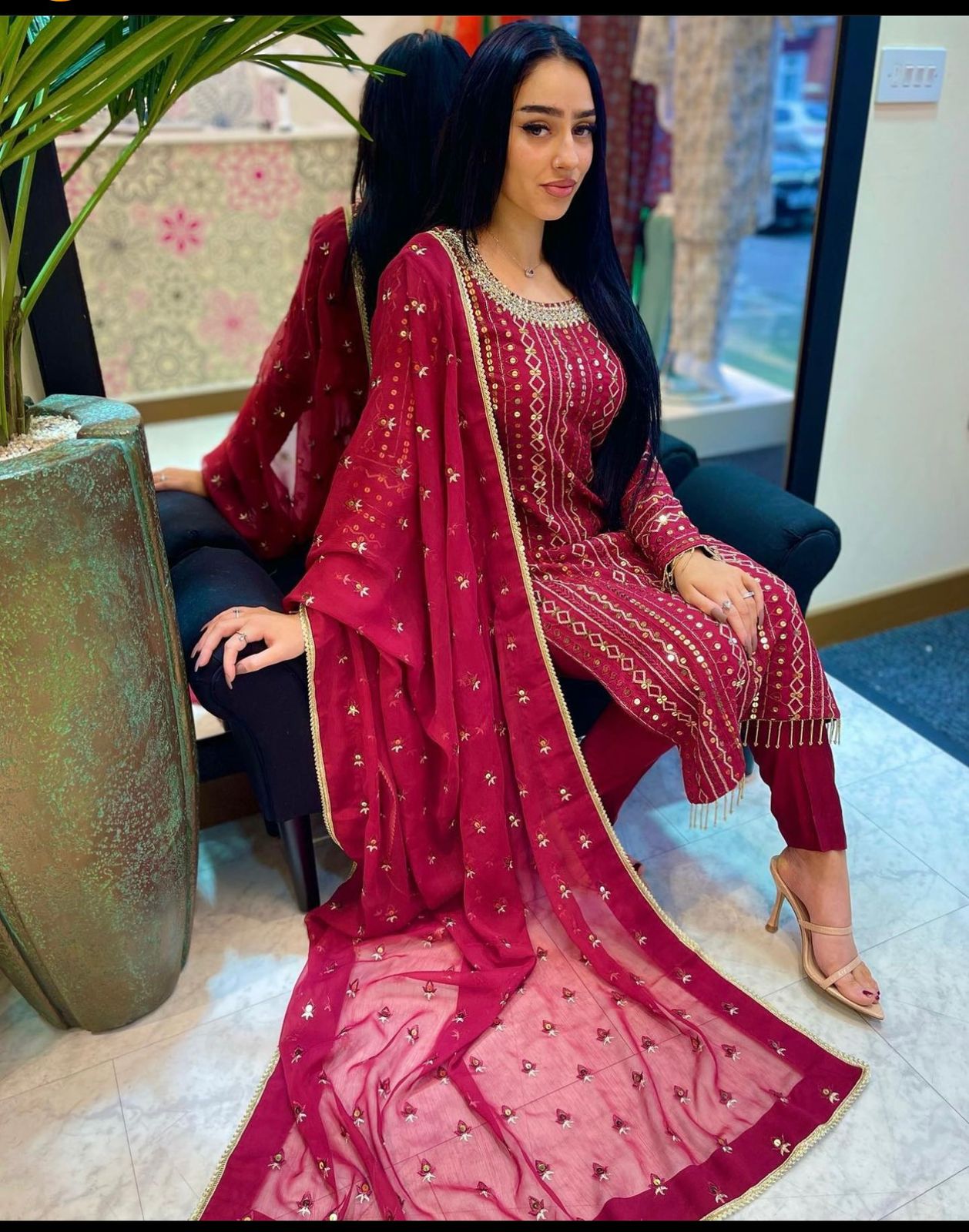Pakistani salwar kameez Indian dress Readymade Designer Suit